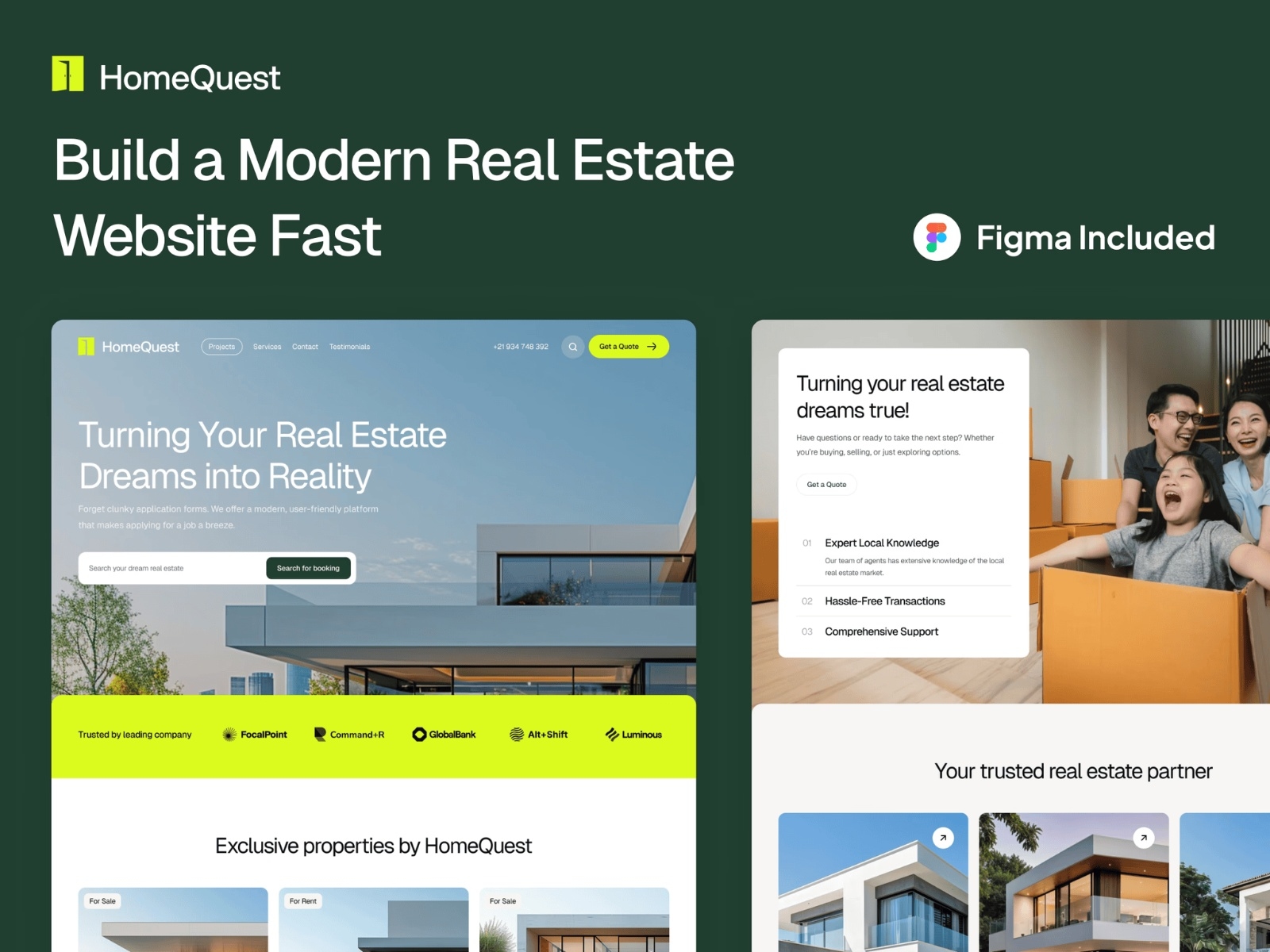 HomeQuest Framer template preview 1