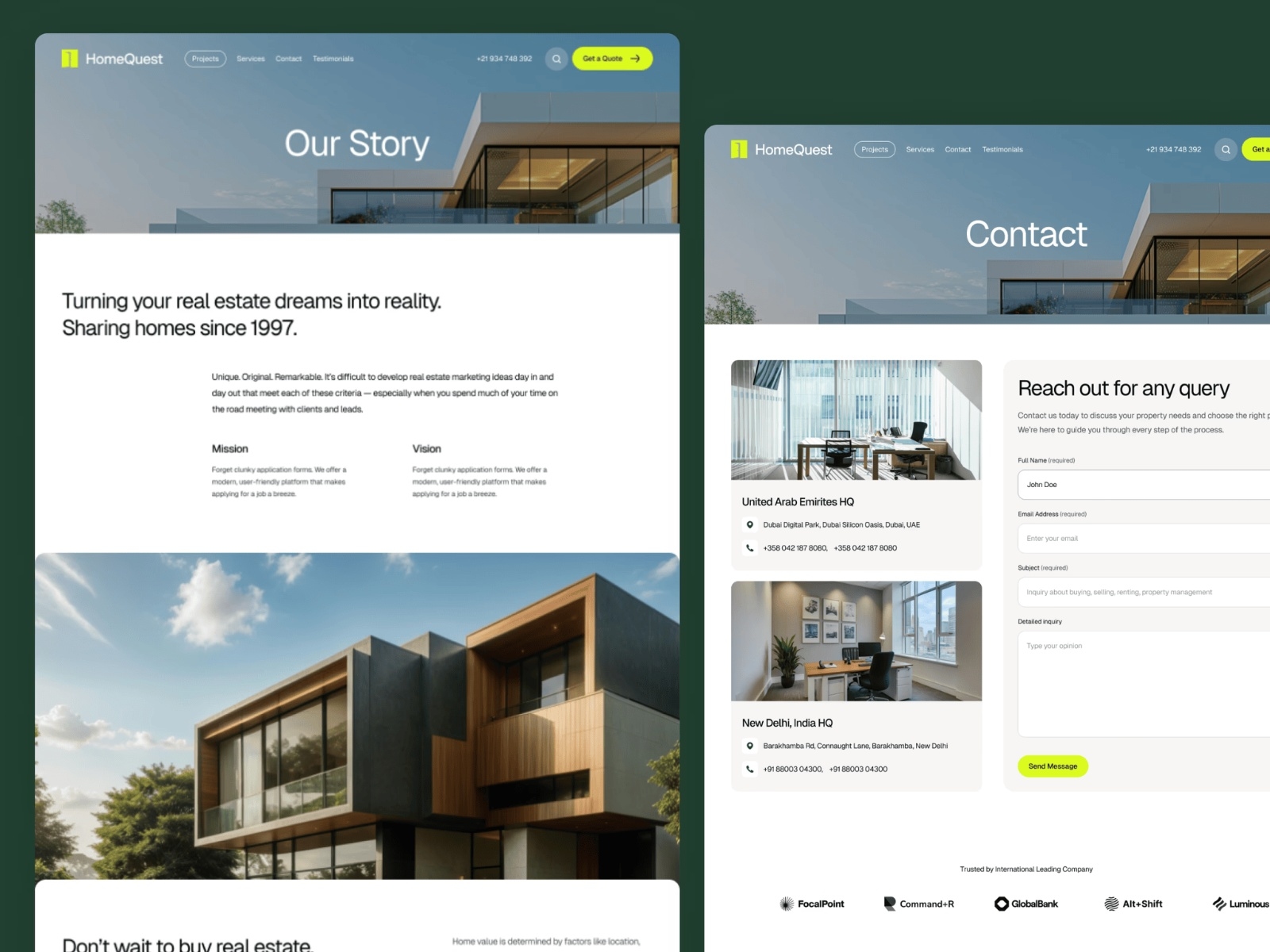 HomeQuest Framer template preview 3