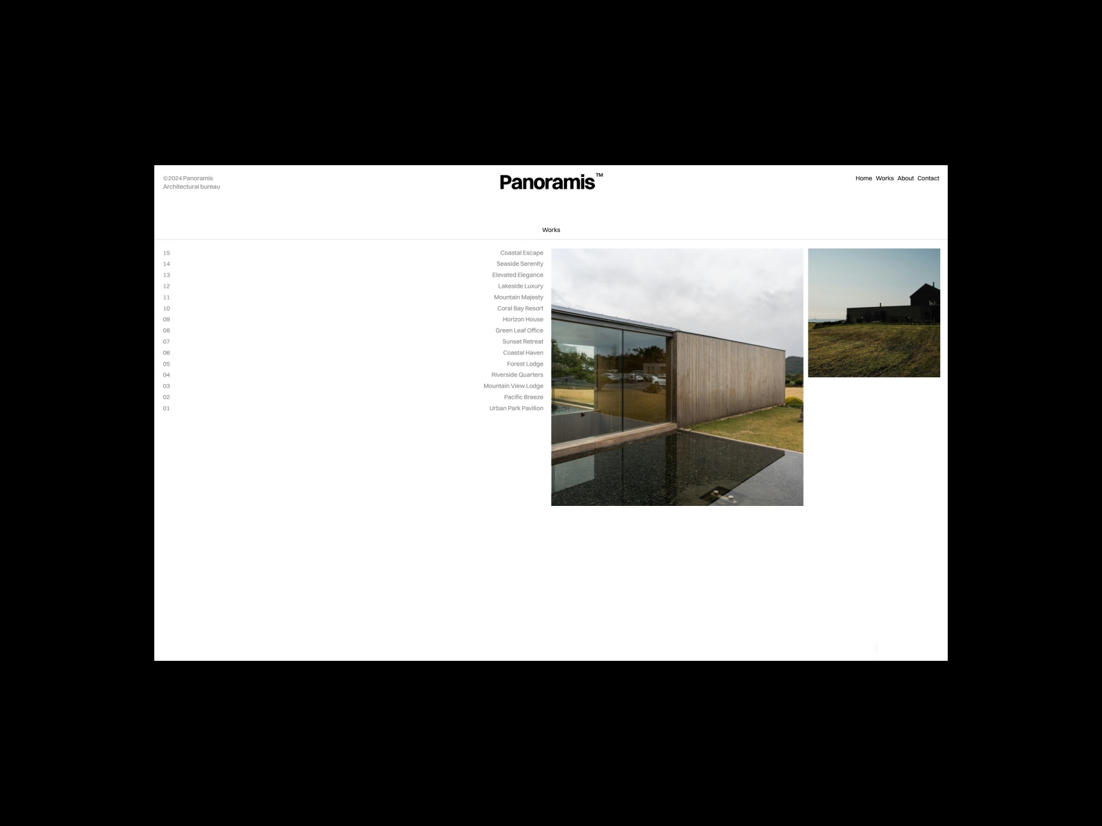 Panoramis Framer template preview 3