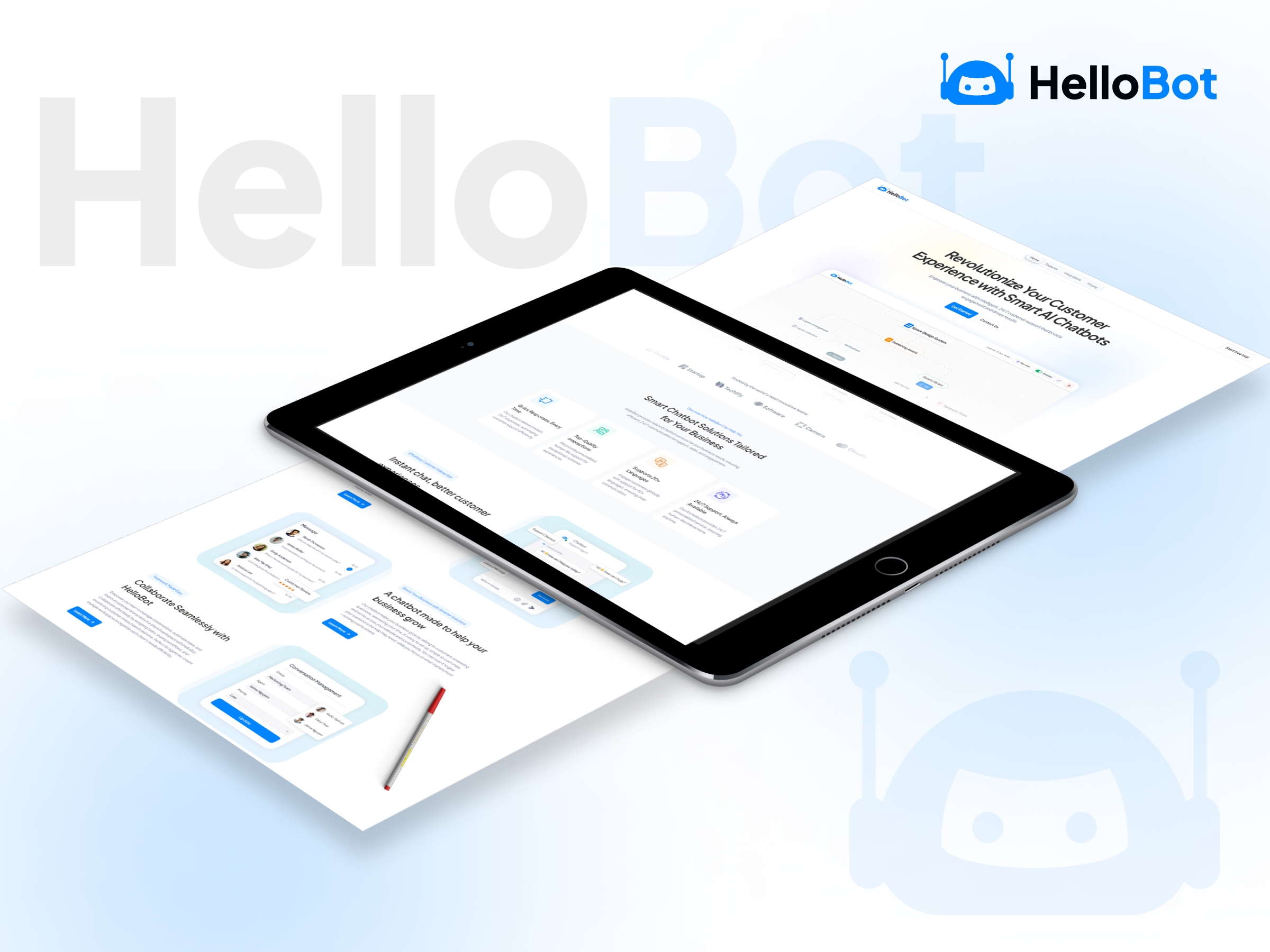 HelloBot Framer template preview 3