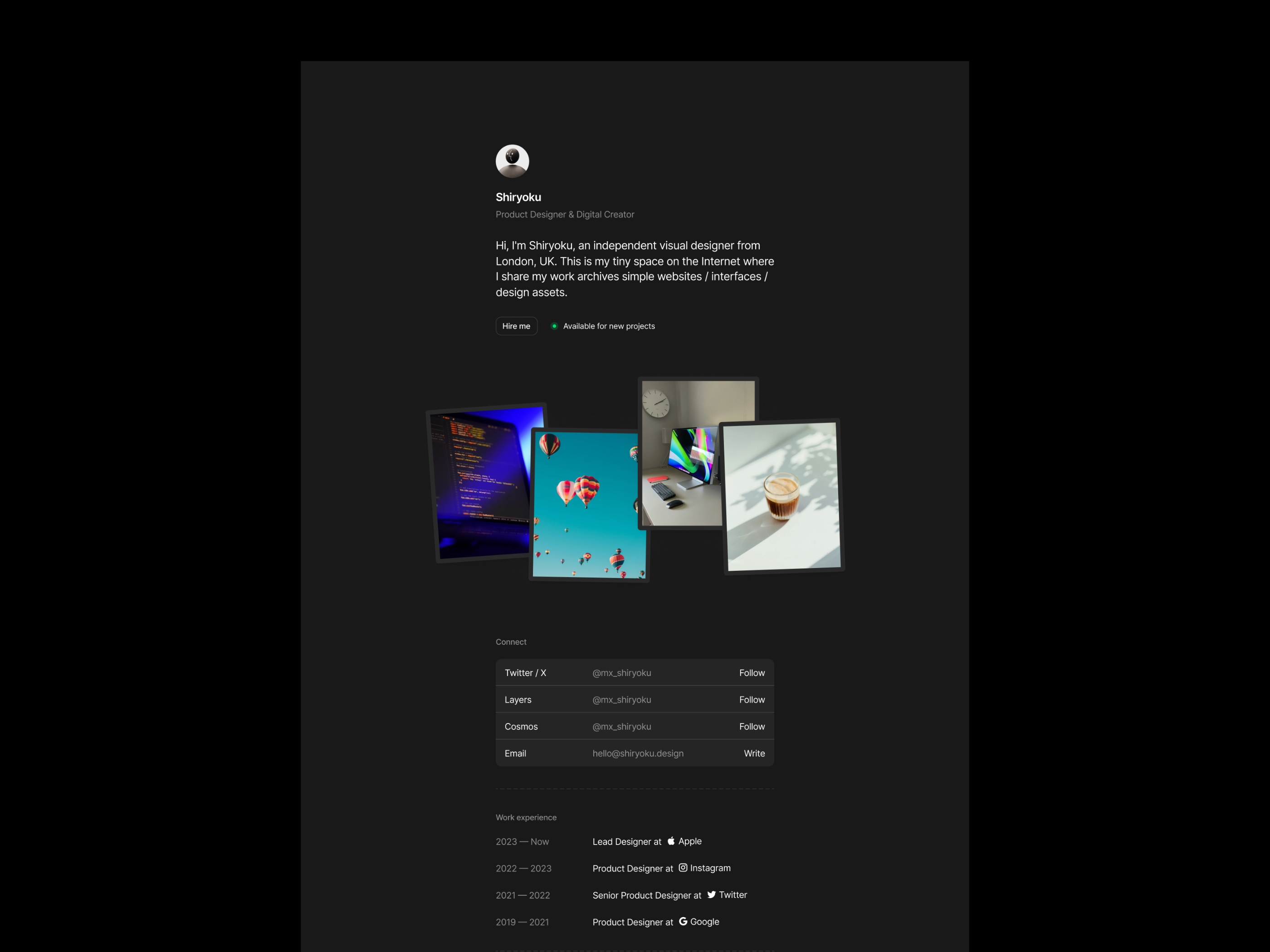 Anor Framer template preview 4