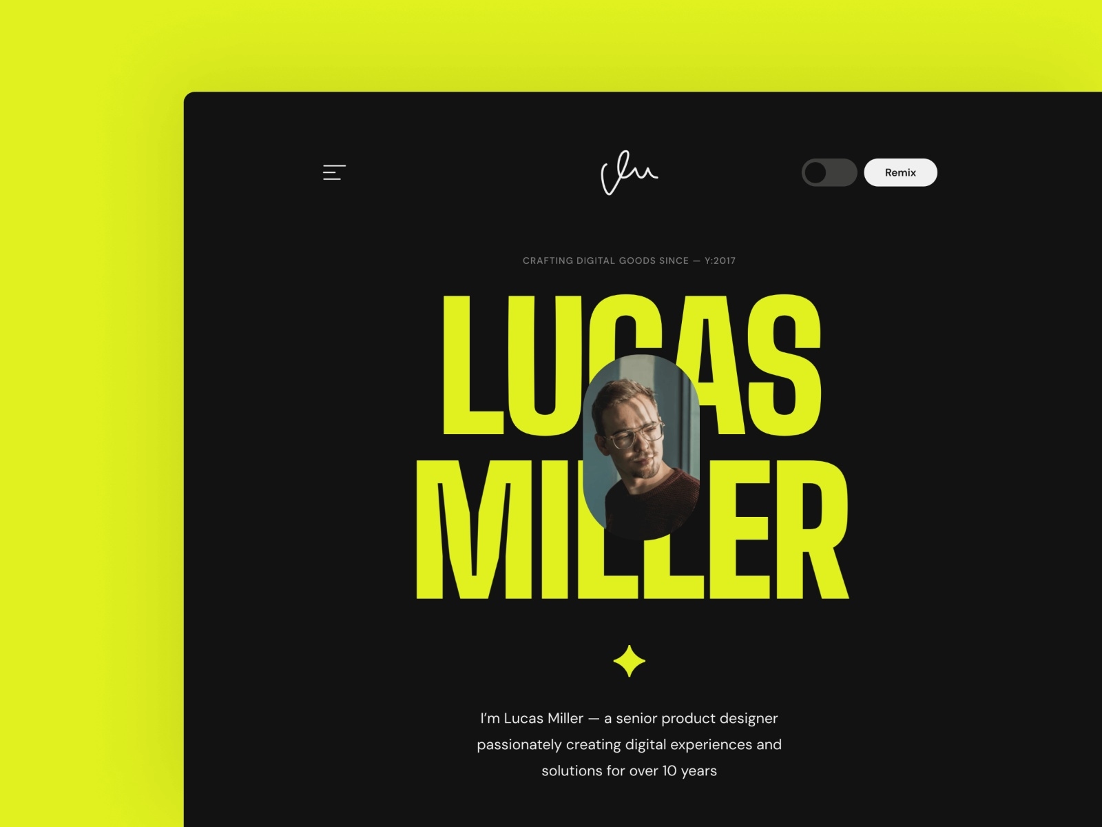 Villo Framer template preview 1