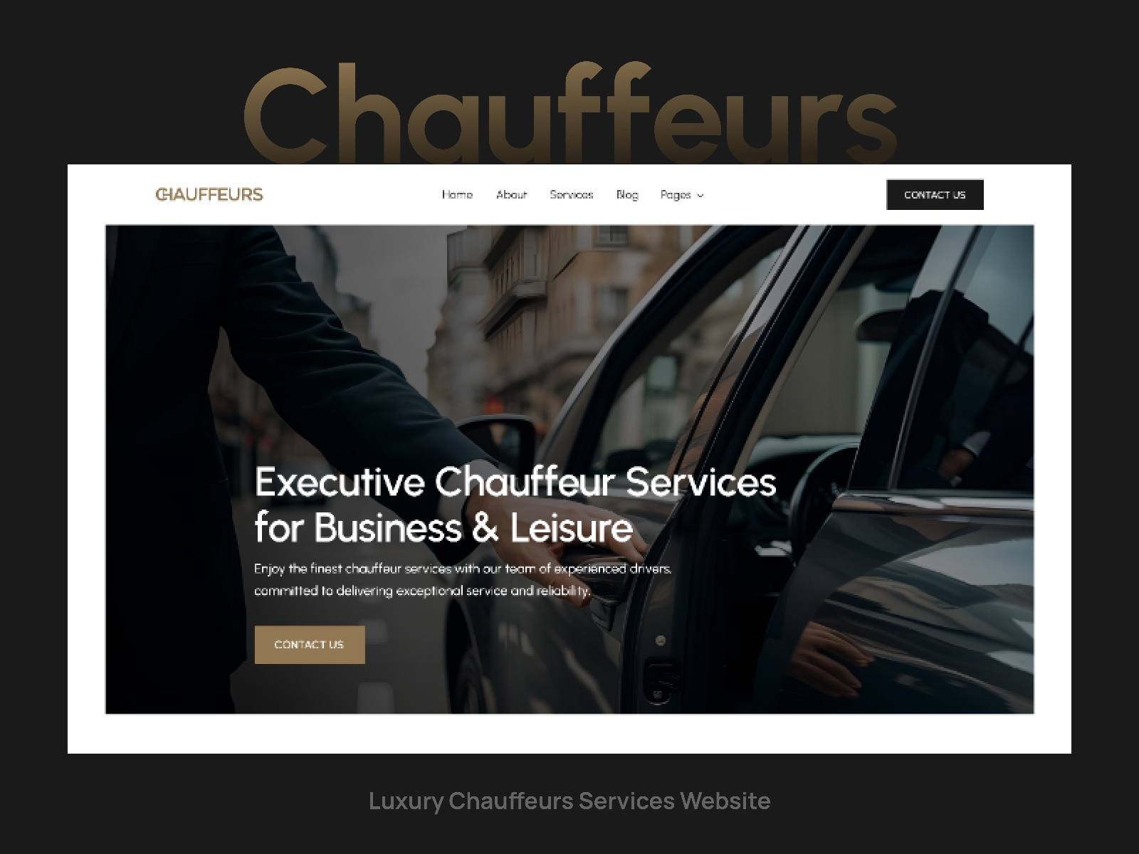 Chauffeur Framer template preview 1