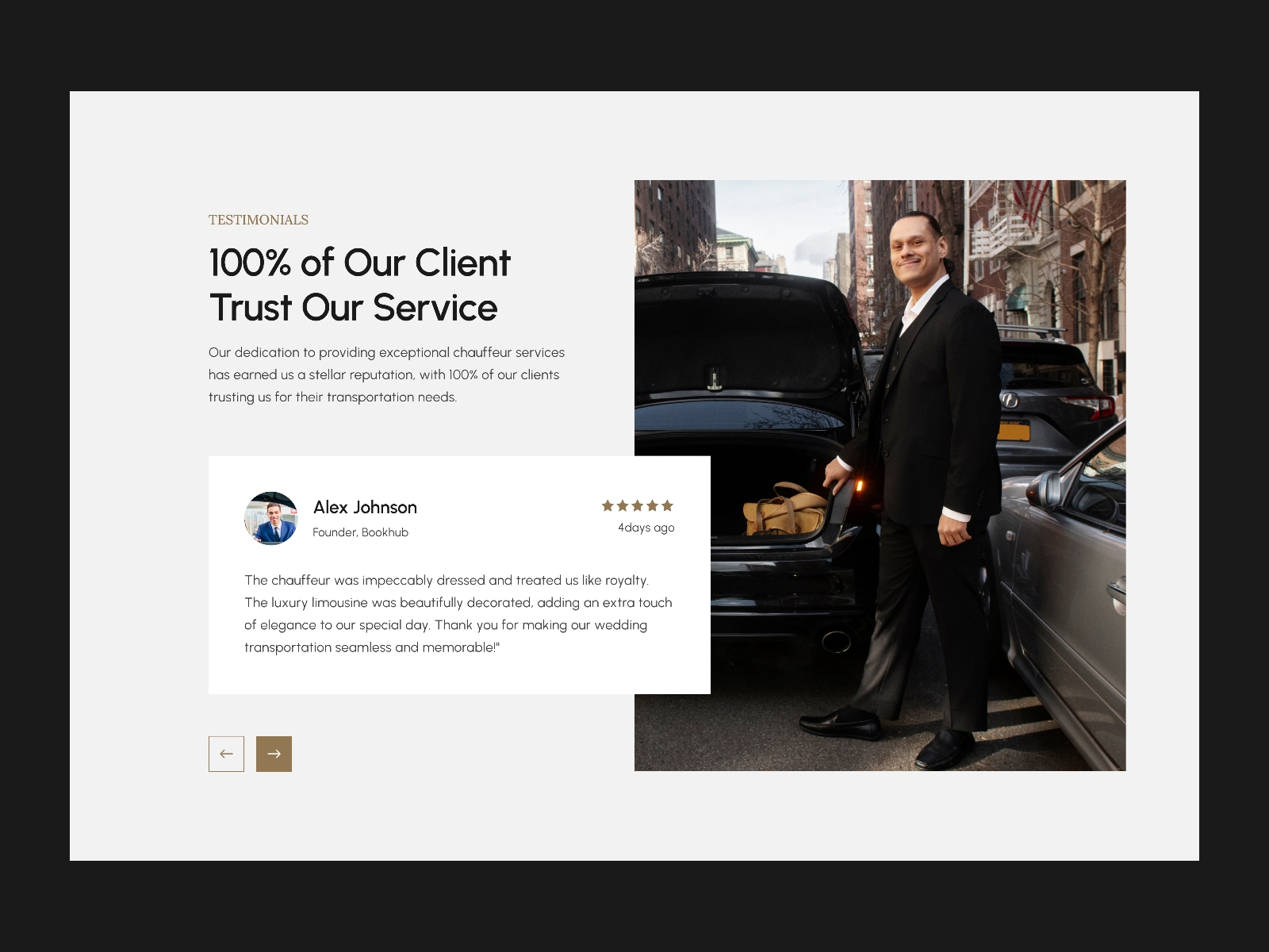 Chauffeur Framer template preview 3