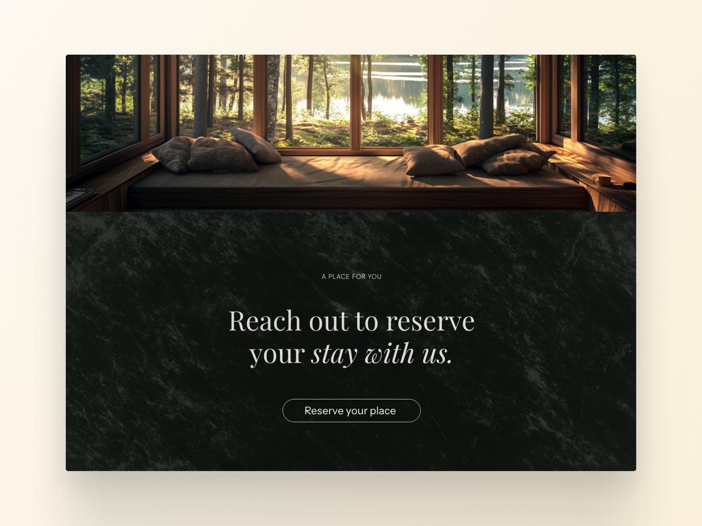 CabinLife Framer template preview 4