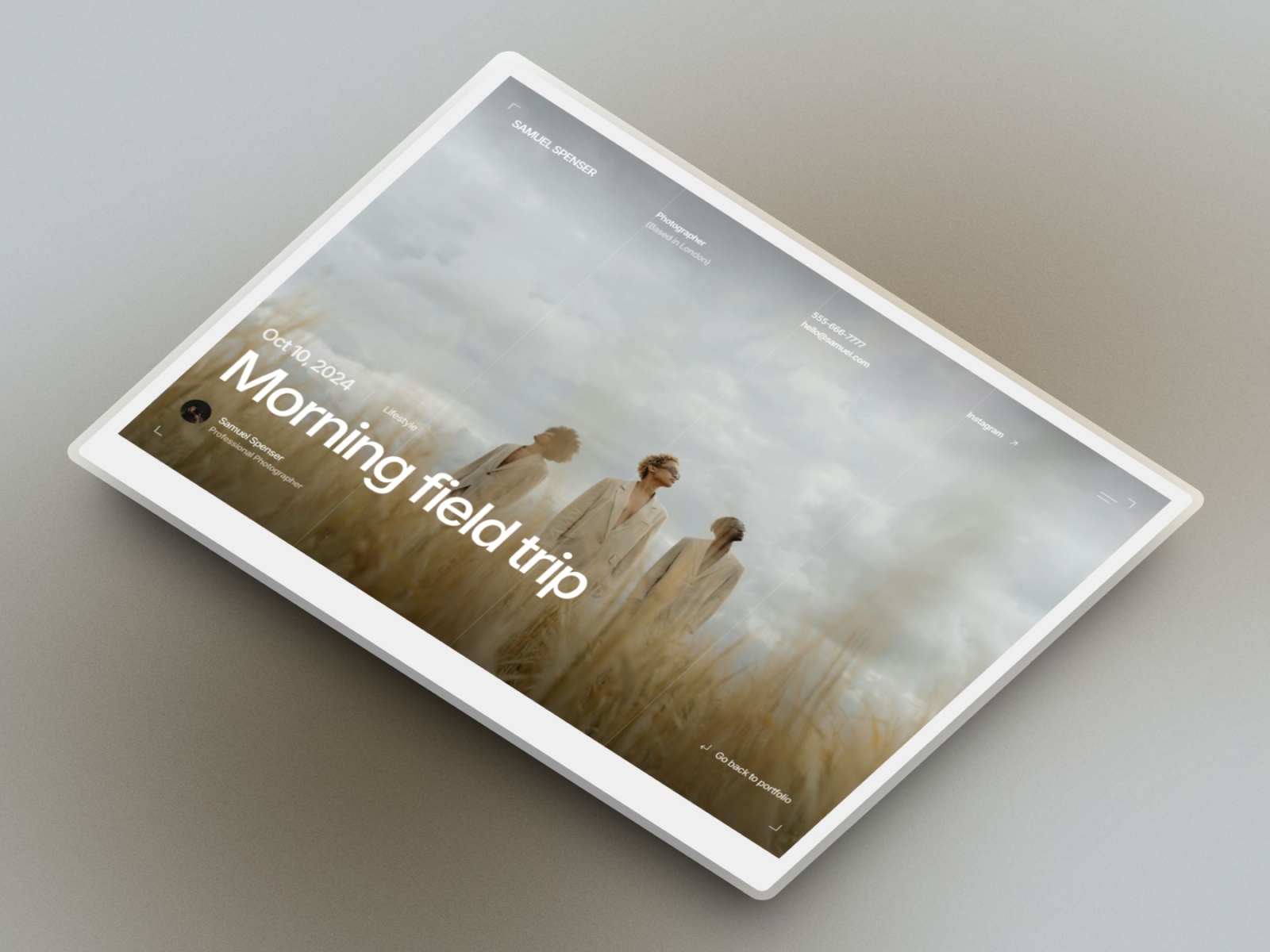 Captured Framer template preview 4