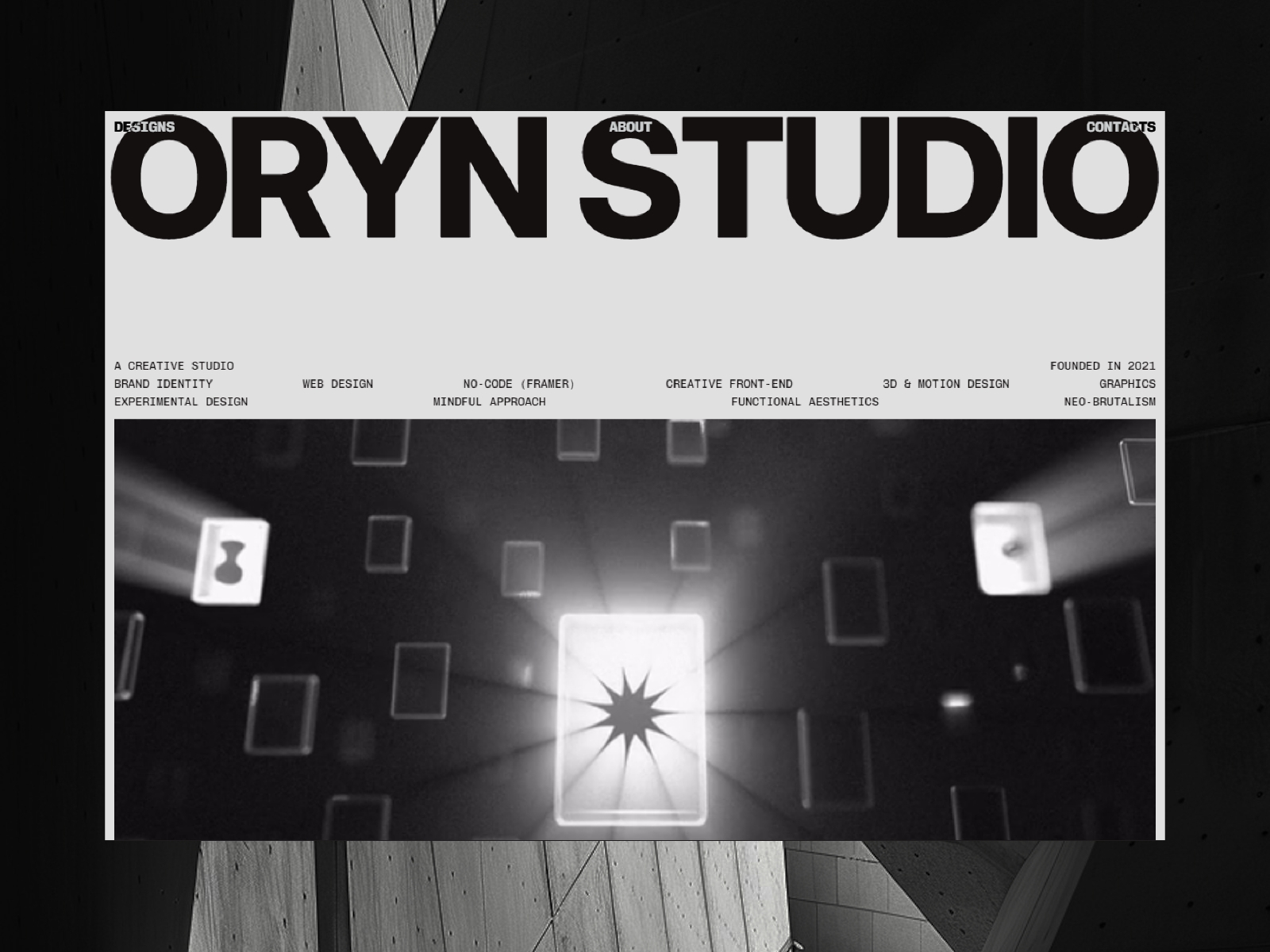 Oryn Studio Framer template preview 1