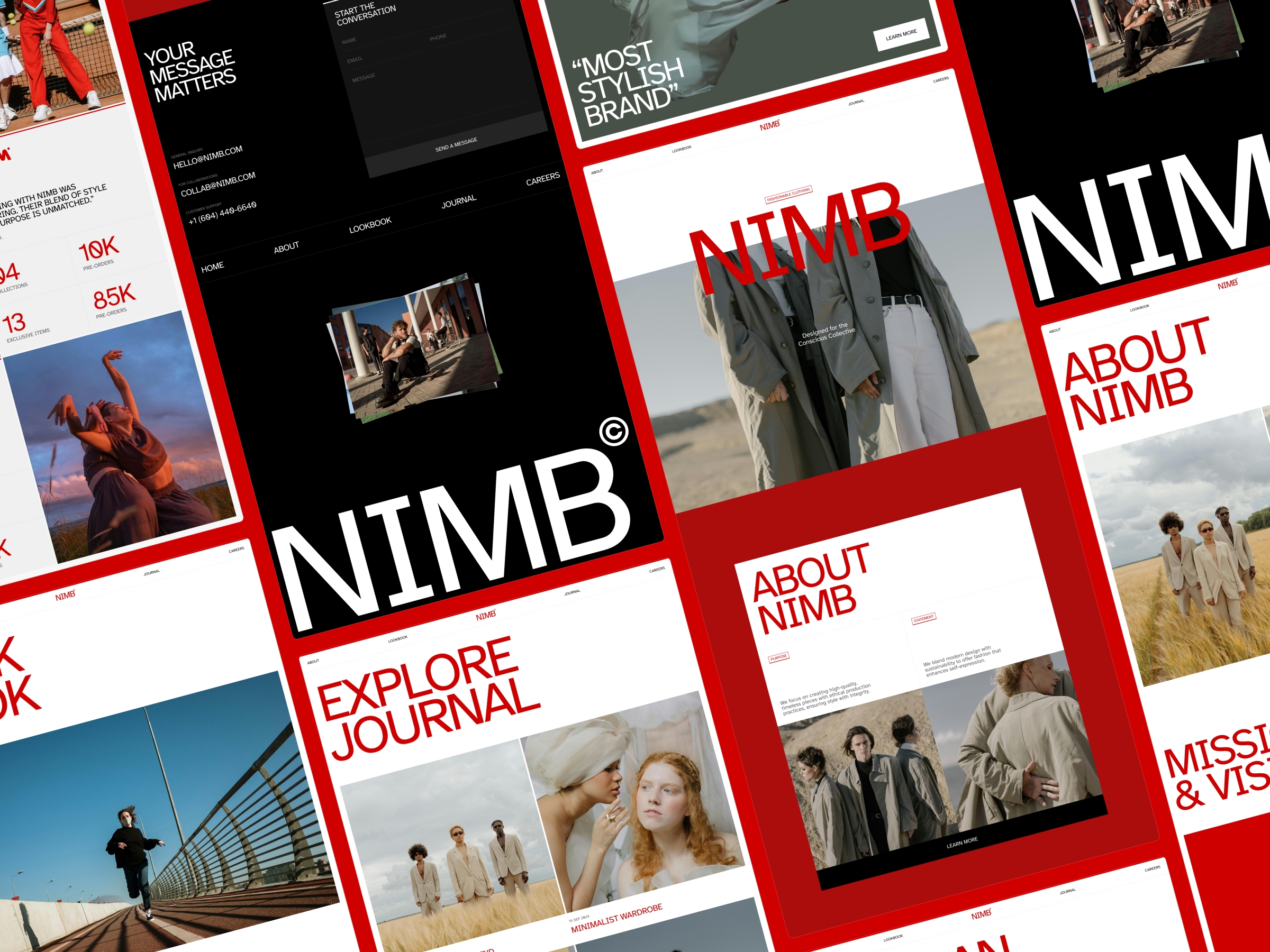 NIMB Framer template preview 3