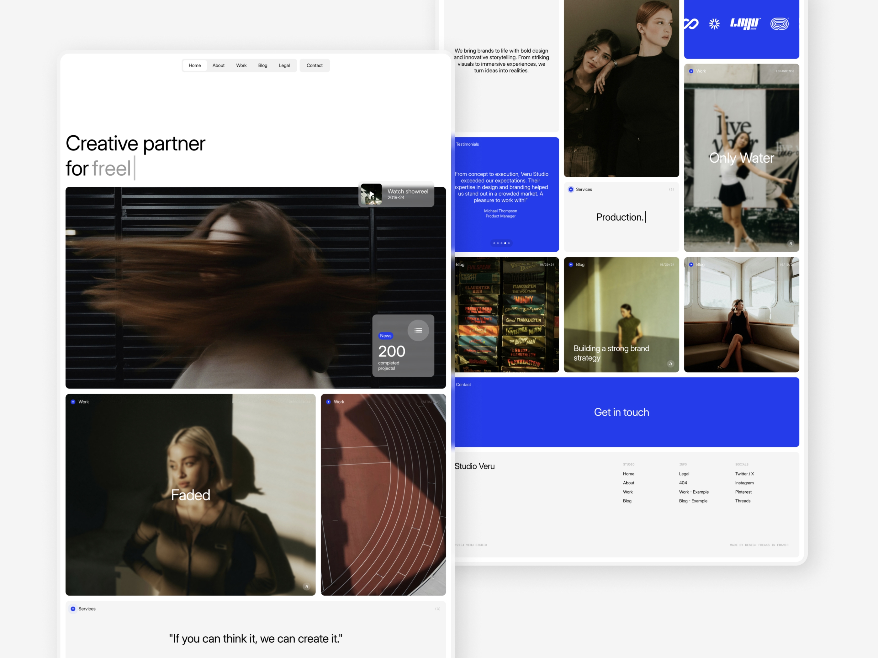 Veru Studio Framer template preview 2