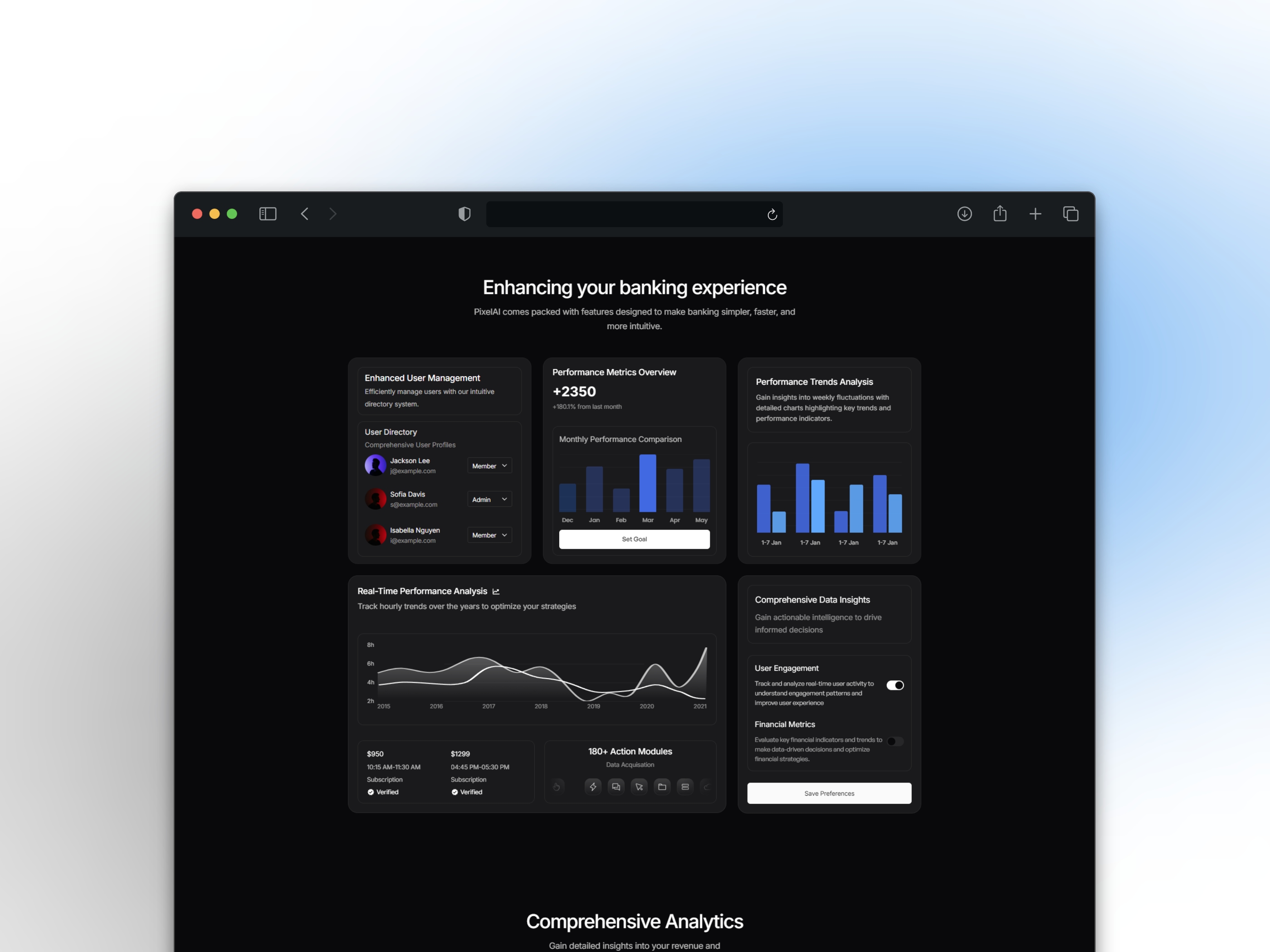 Pixel Framer template preview 2