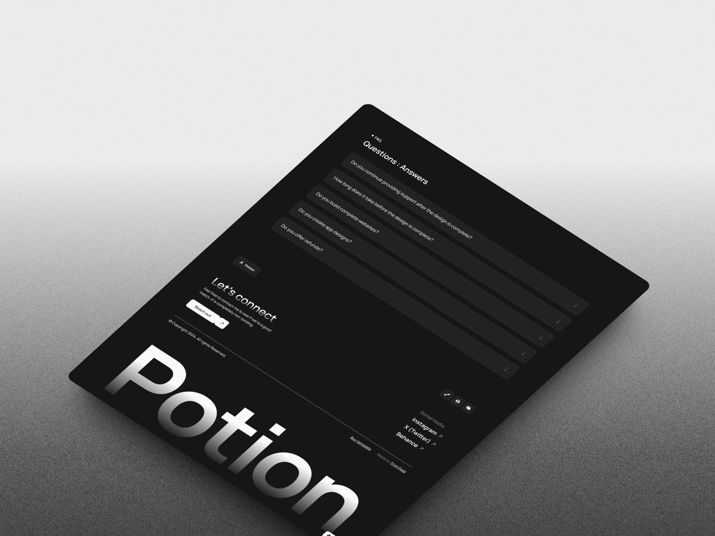 Potion Framer template preview 4