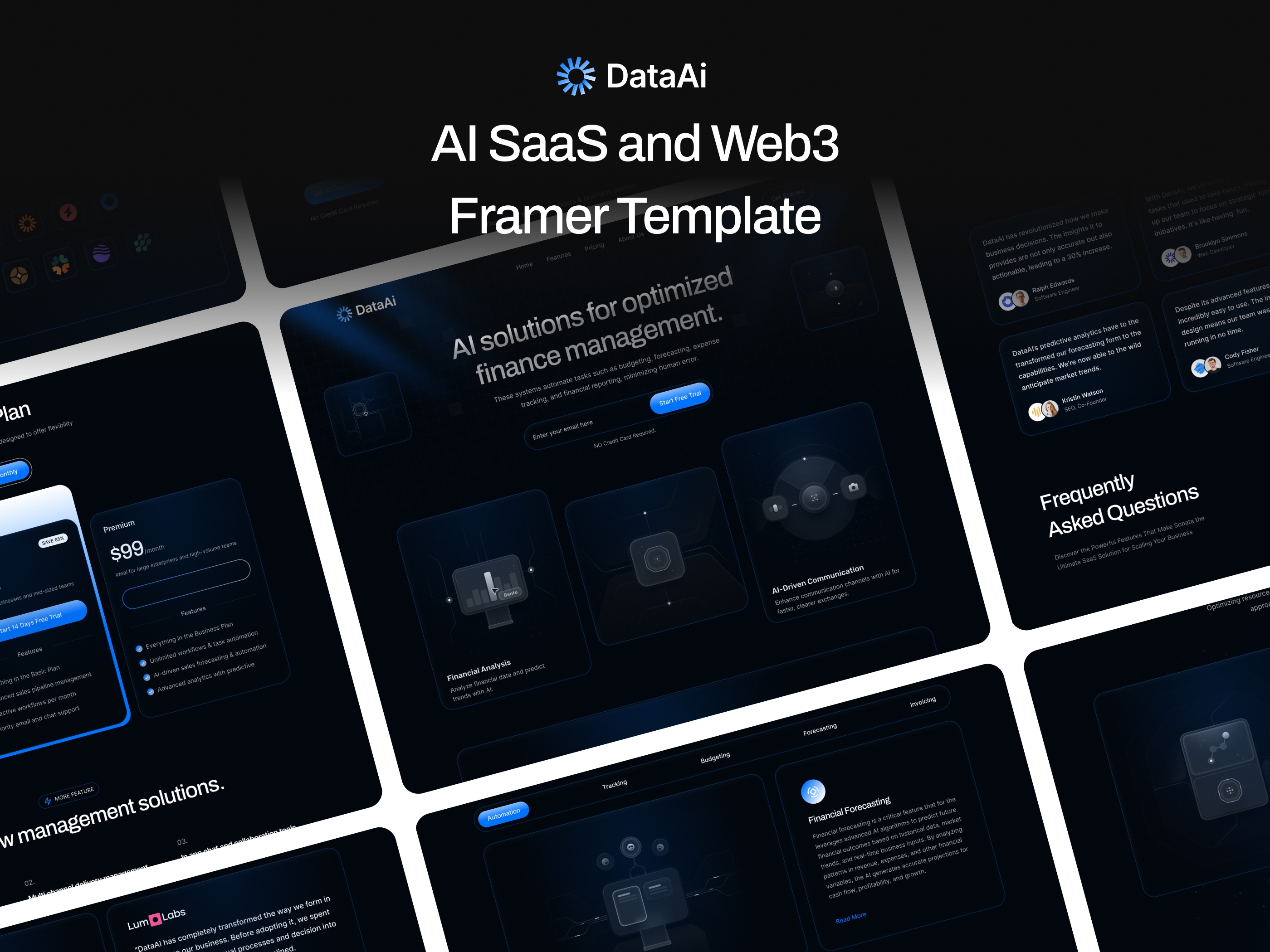 DataAI Framer template preview 1