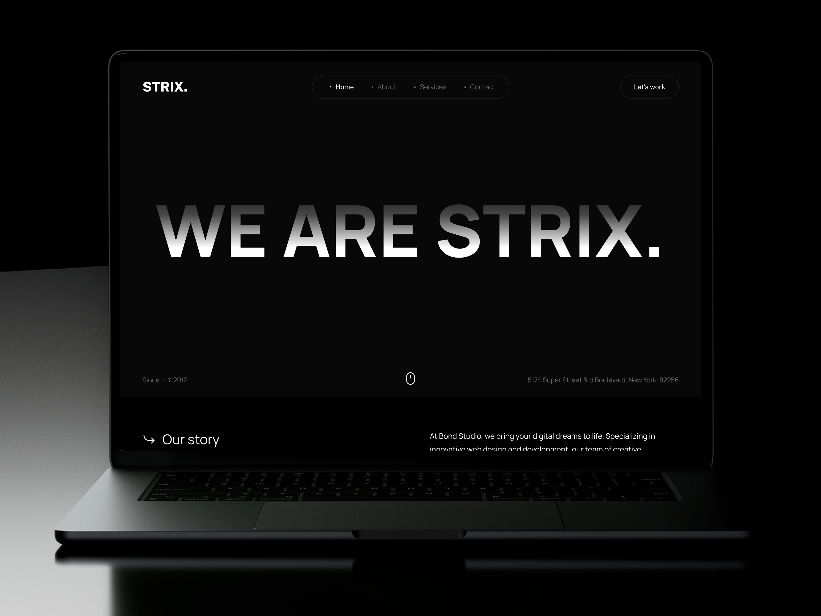 Strix Framer template preview 1