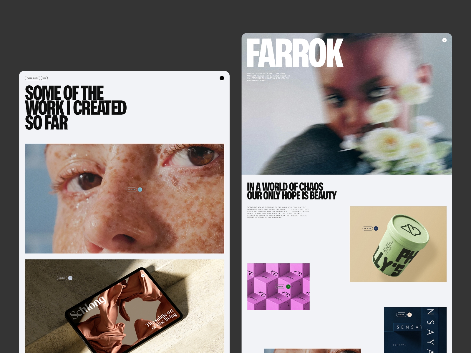 Farrok Framer template preview 2