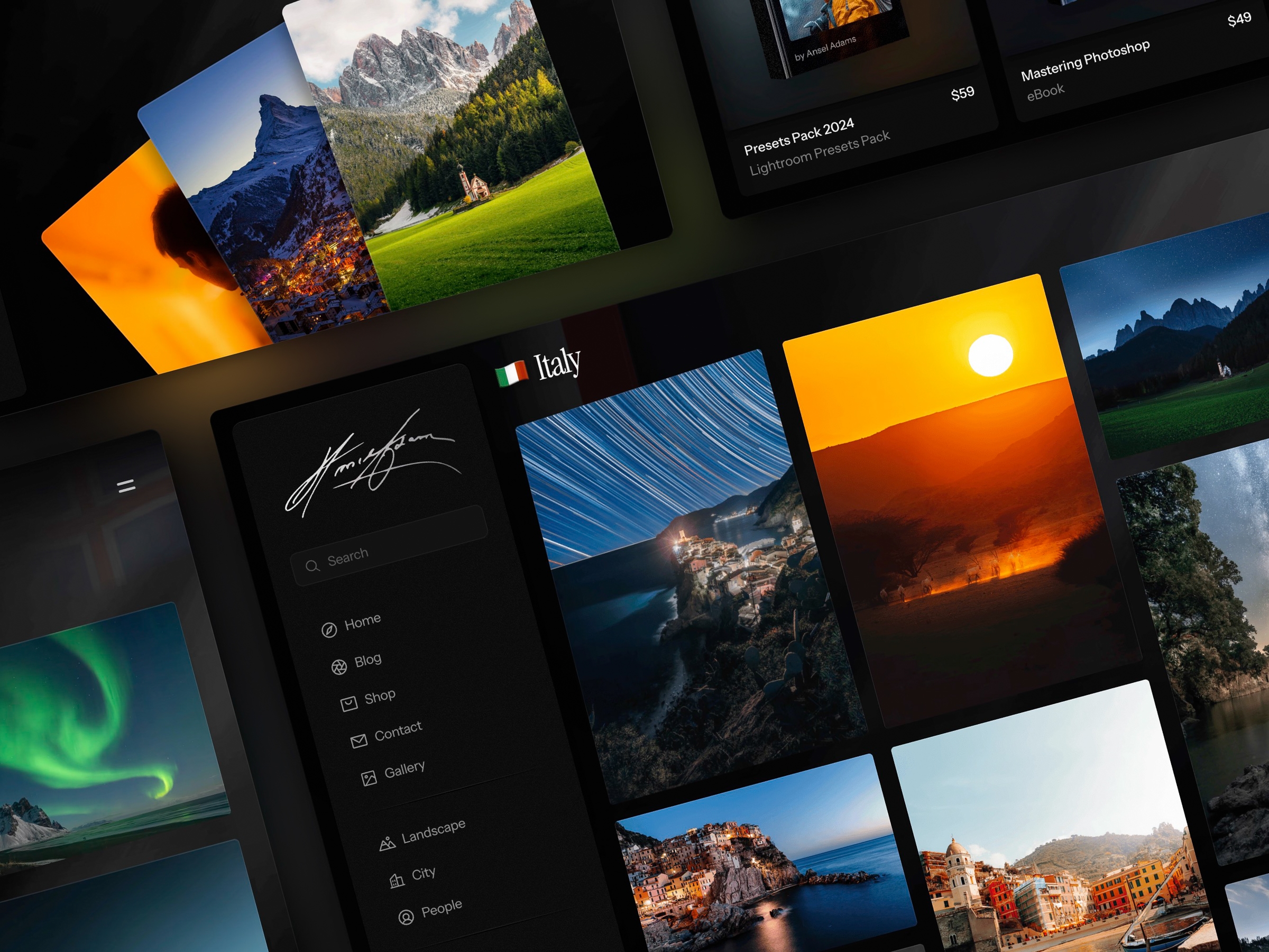 Lighthouse Framer template preview 1