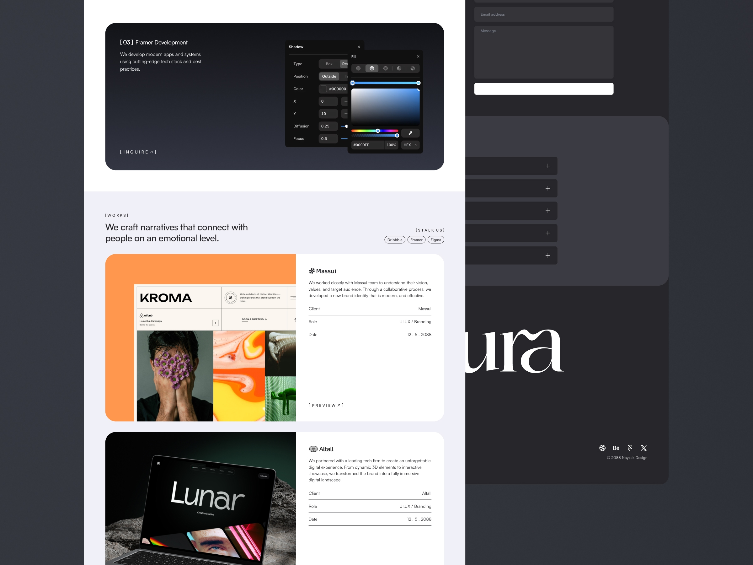 Plura Framer template preview 3