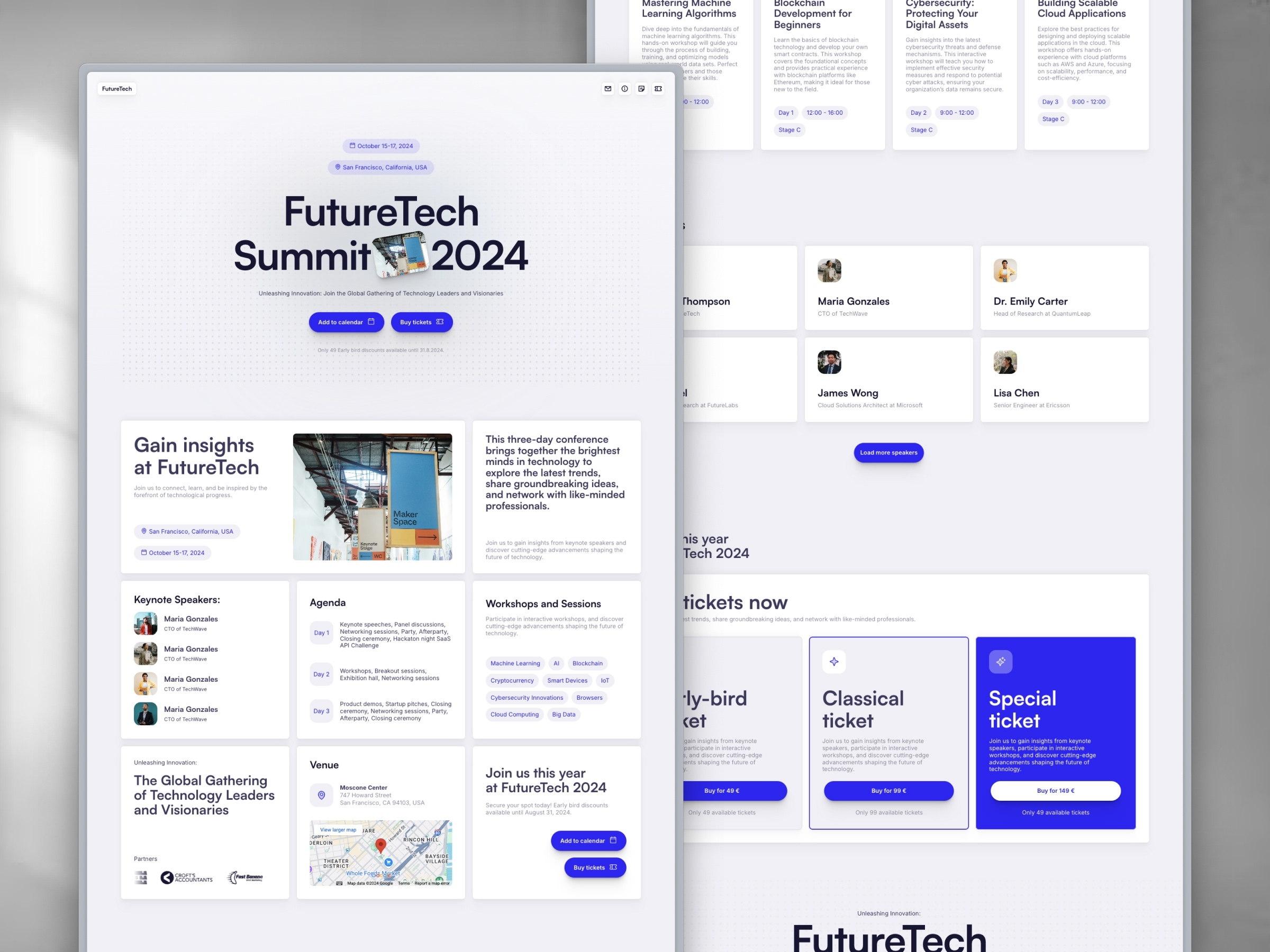 FutureTech Framer template preview 2