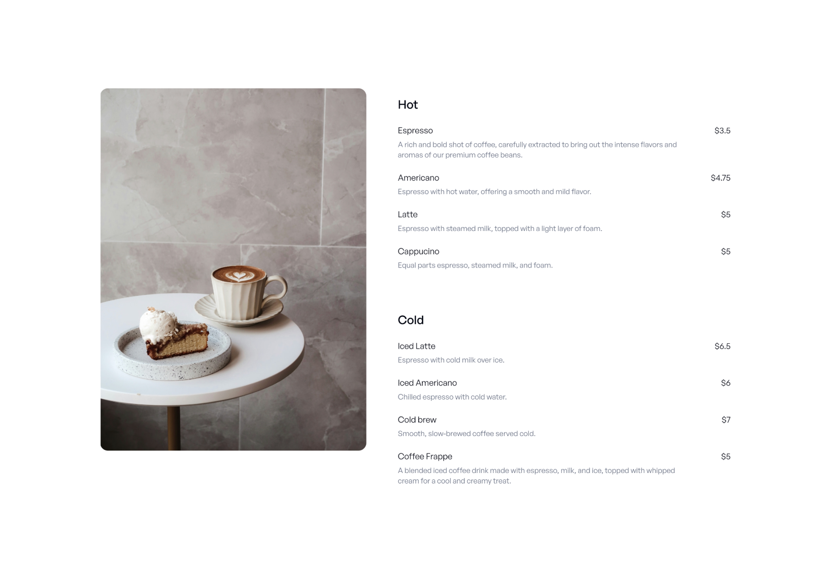 Latteart Framer template preview 4