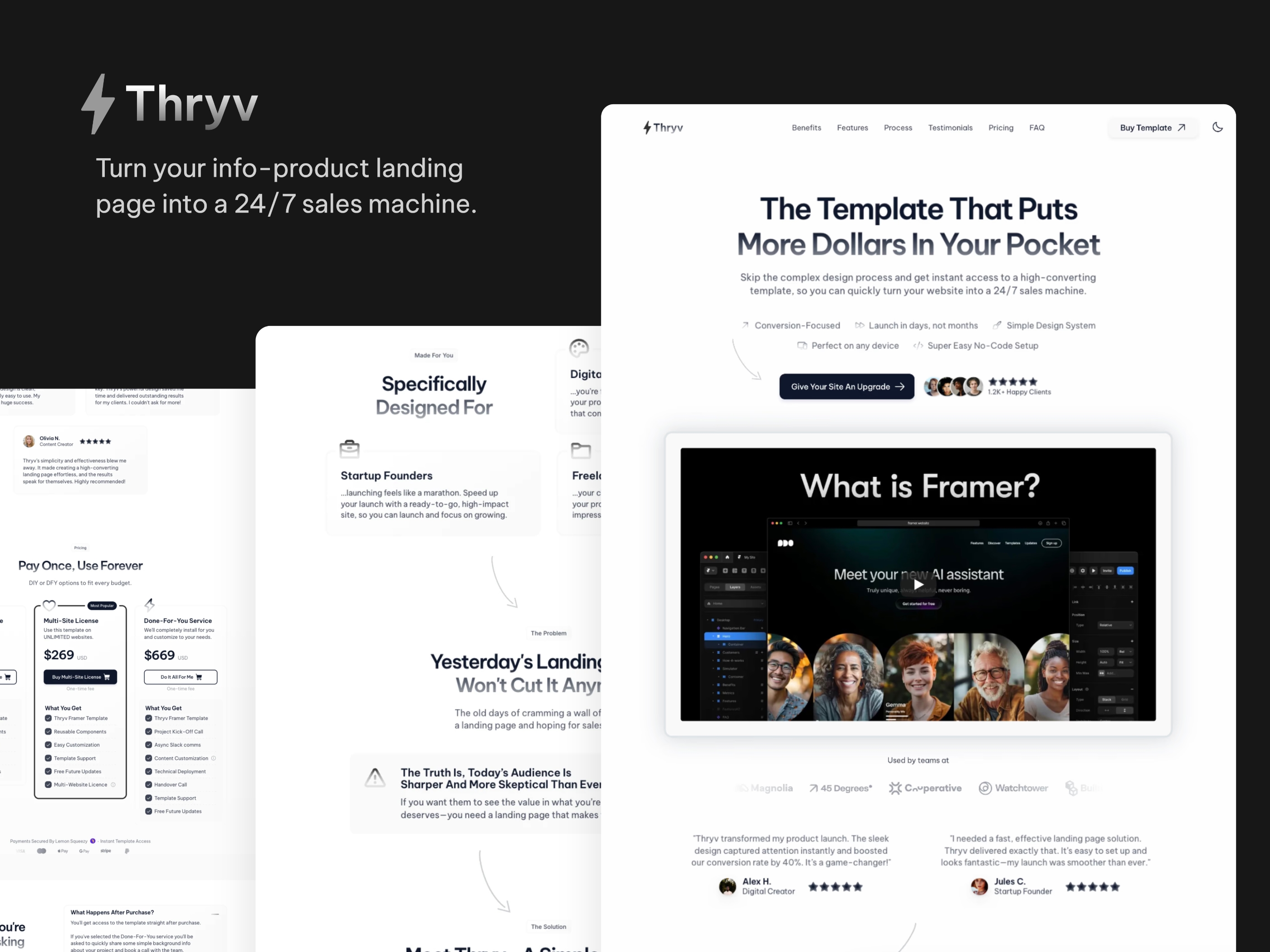 Thryv Framer template preview 3