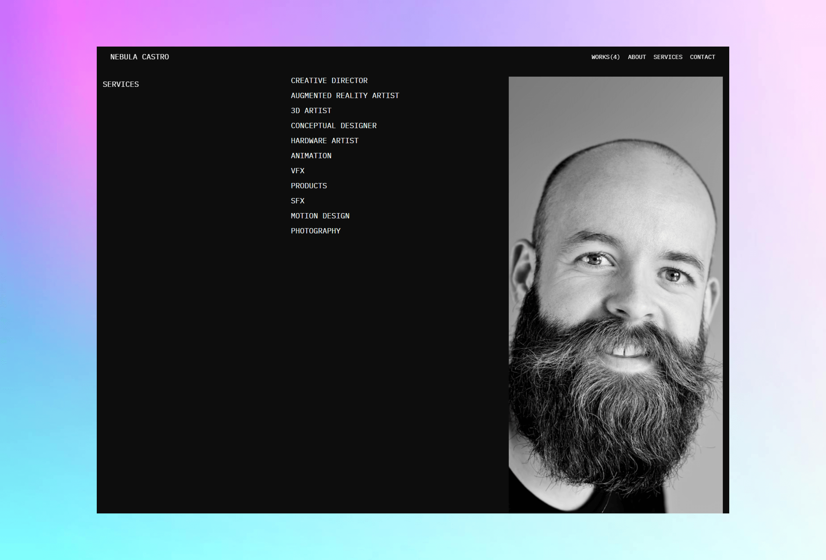 Nebula Framer template preview 4