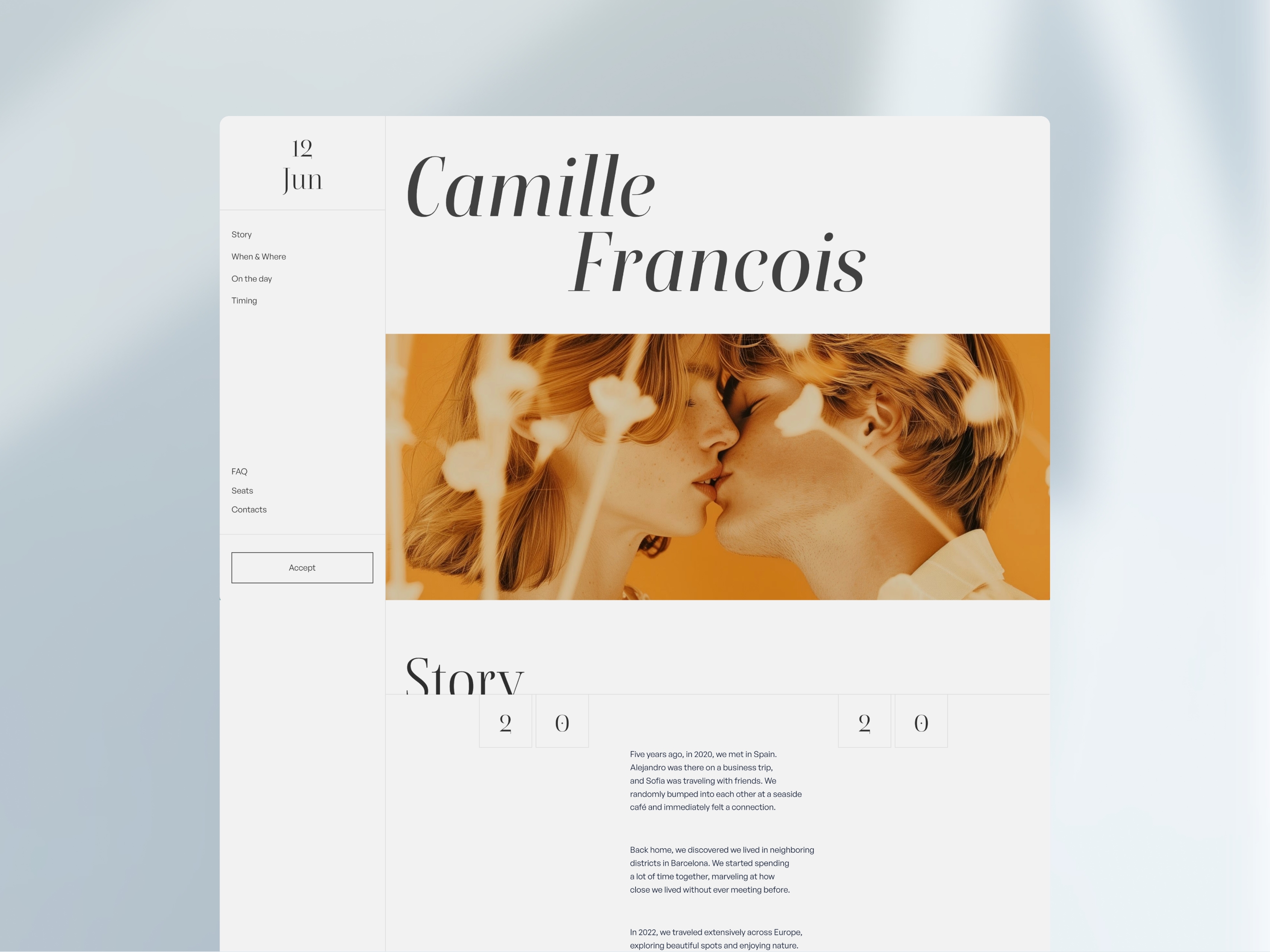 Rocio Framer template preview 1