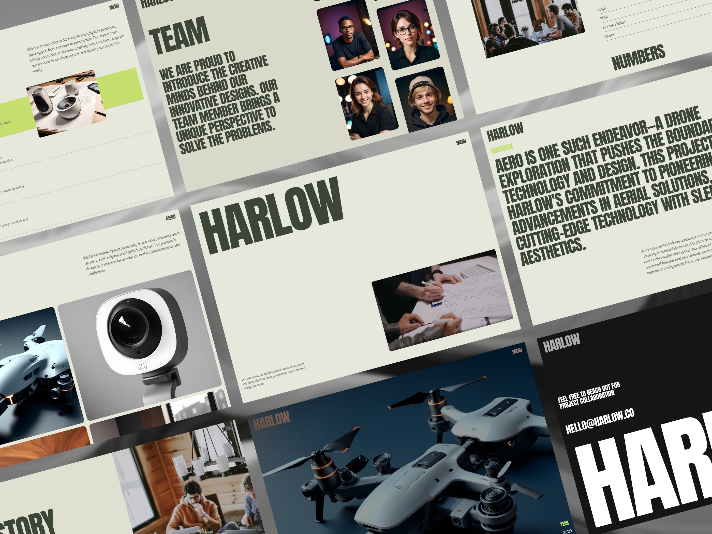 Harlow Framer template preview 2