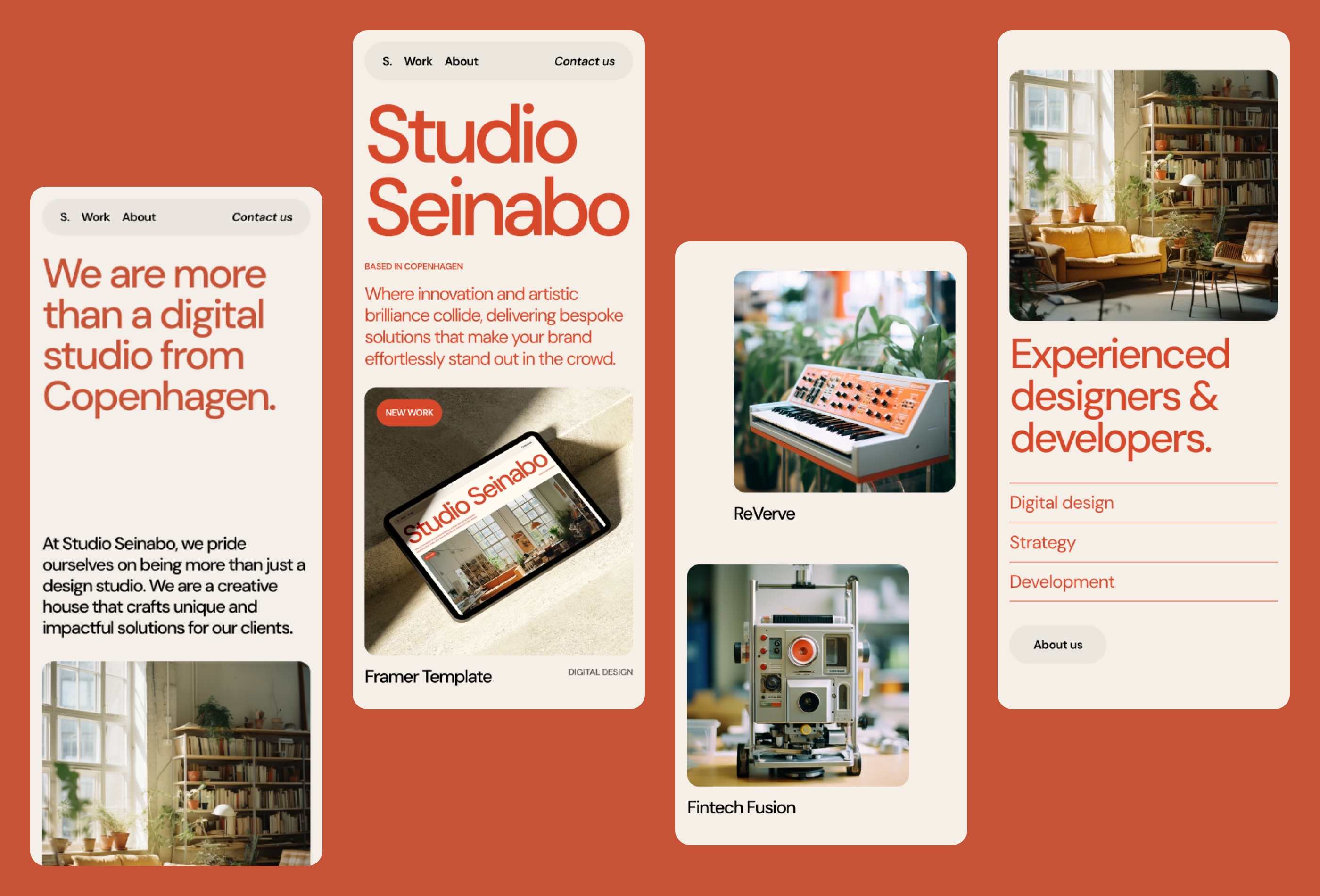 Studio Seinabo Framer template preview 3