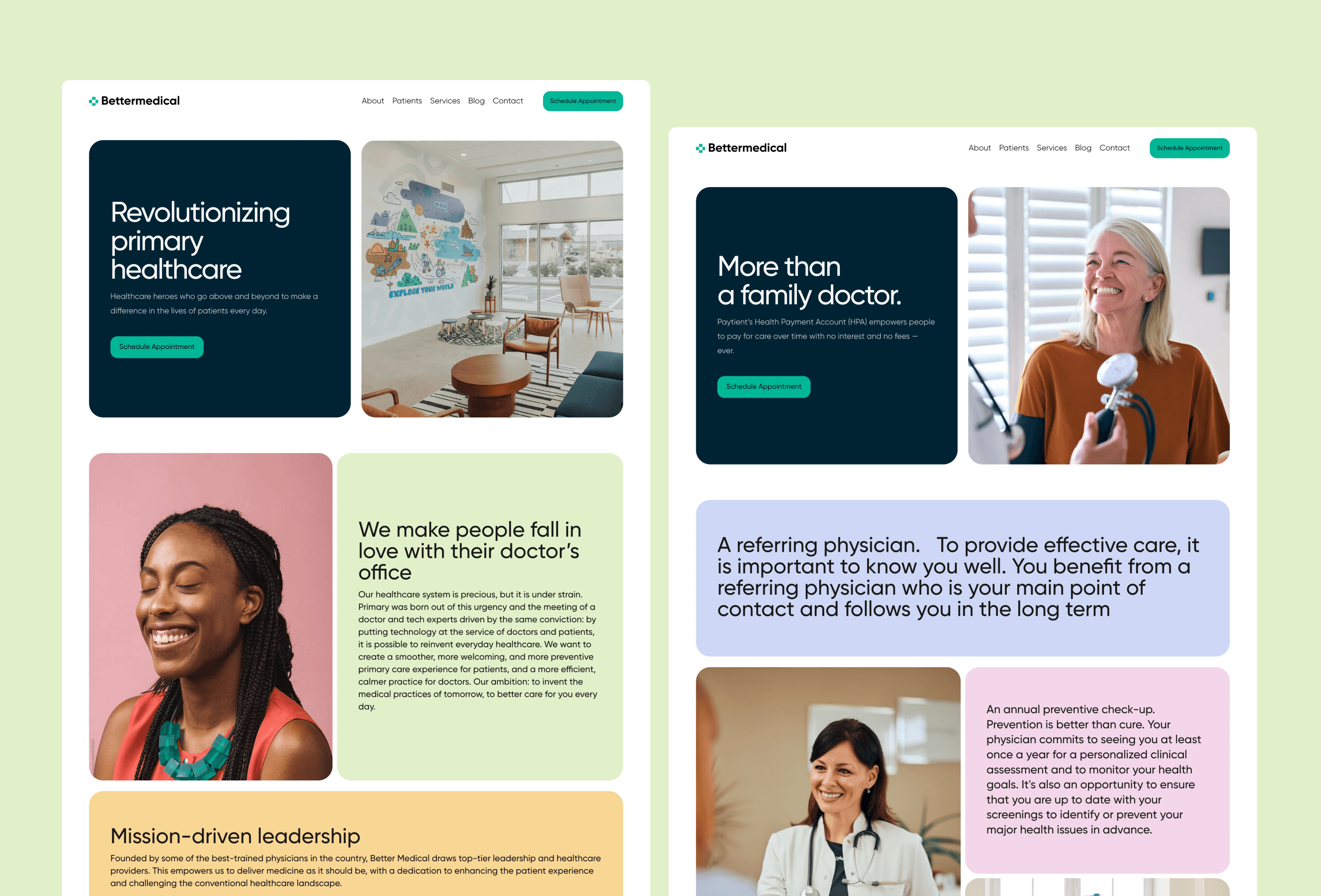 BetterMedical Framer template preview 3