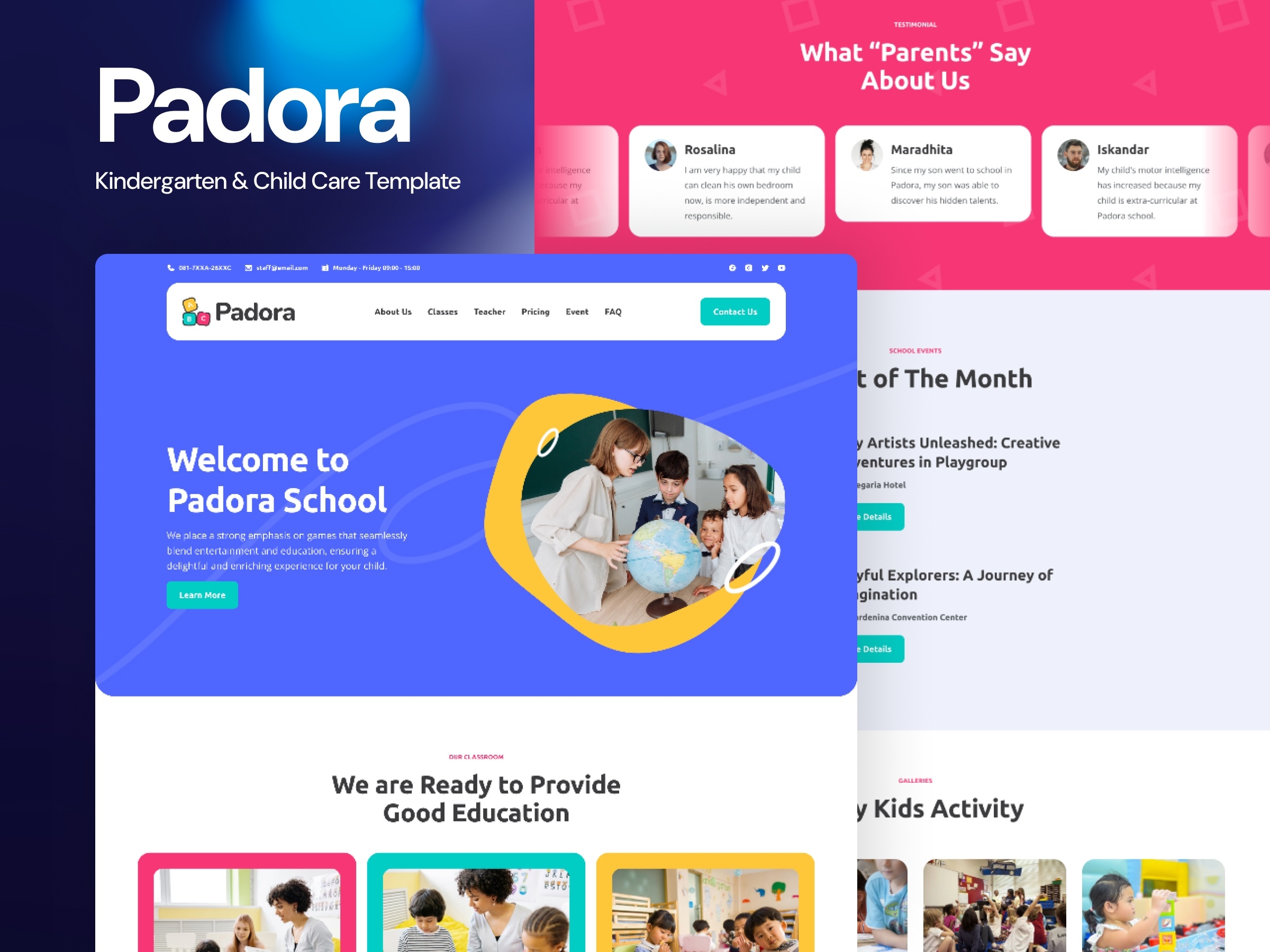 Padora Framer template preview 1