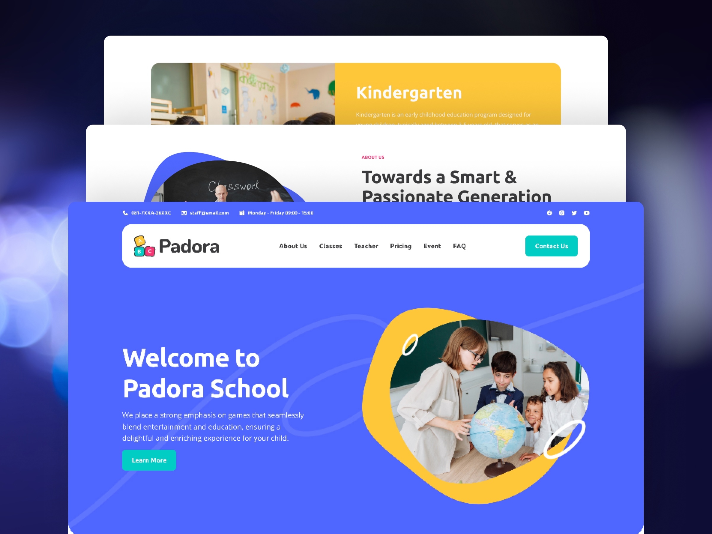 Padora Framer template preview 3