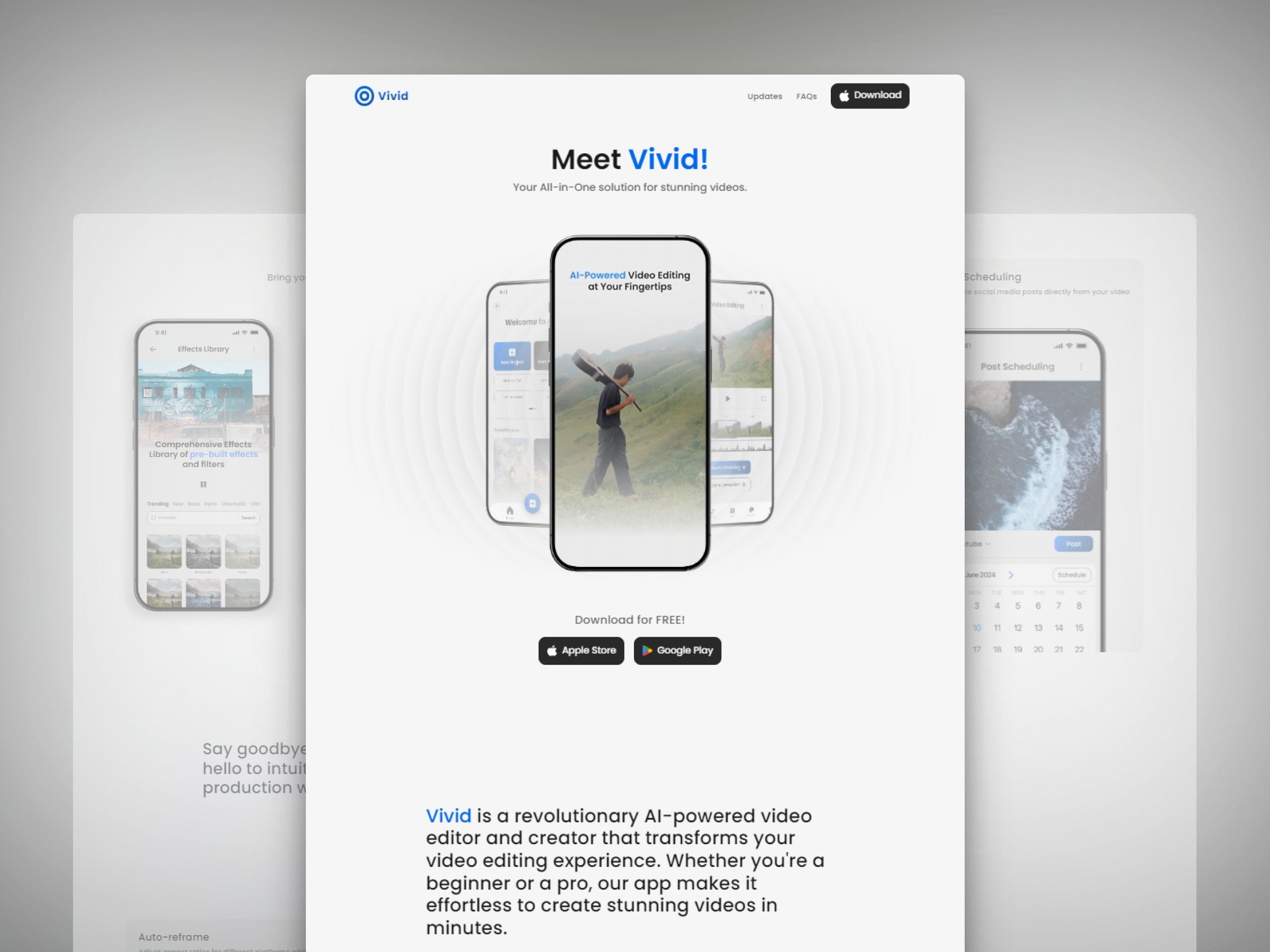 Vivid Framer template preview 1