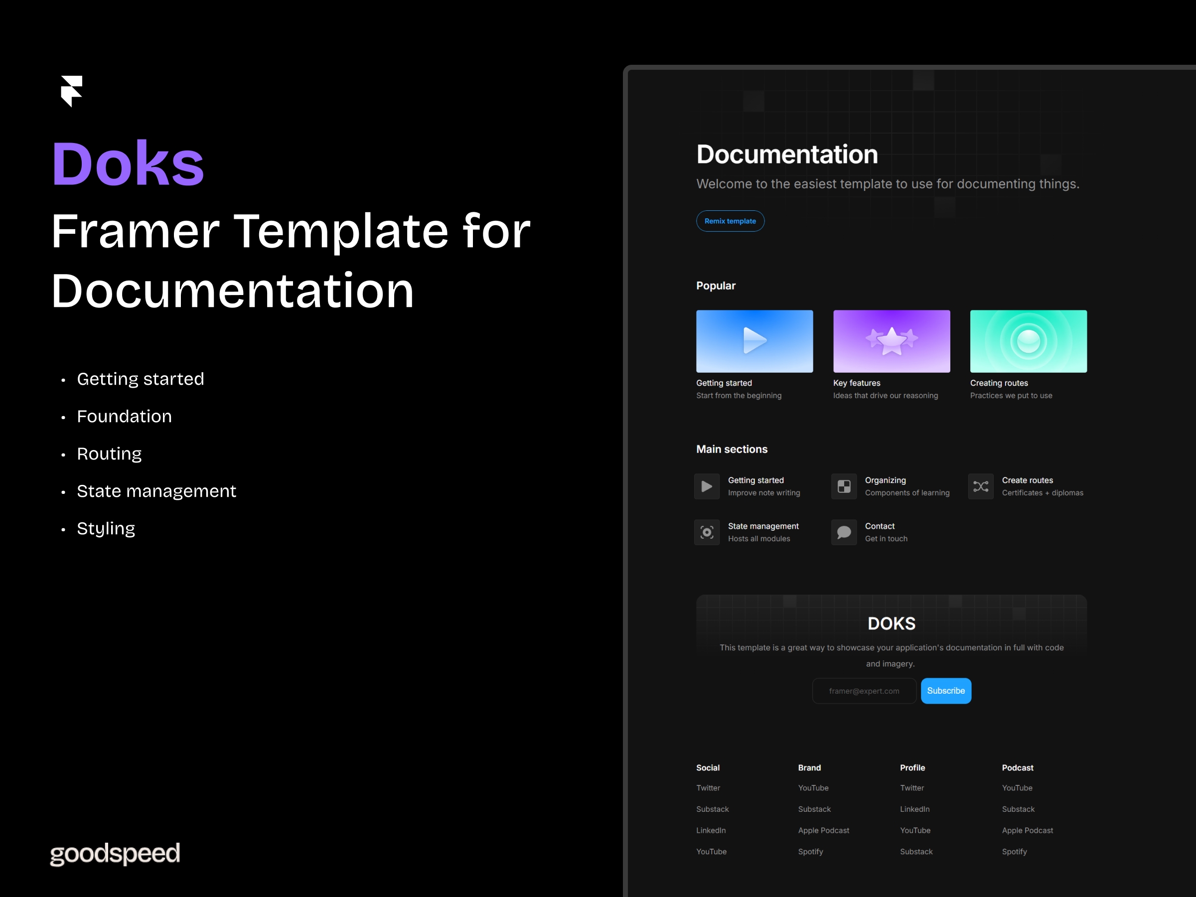 Doks Framer template preview 1