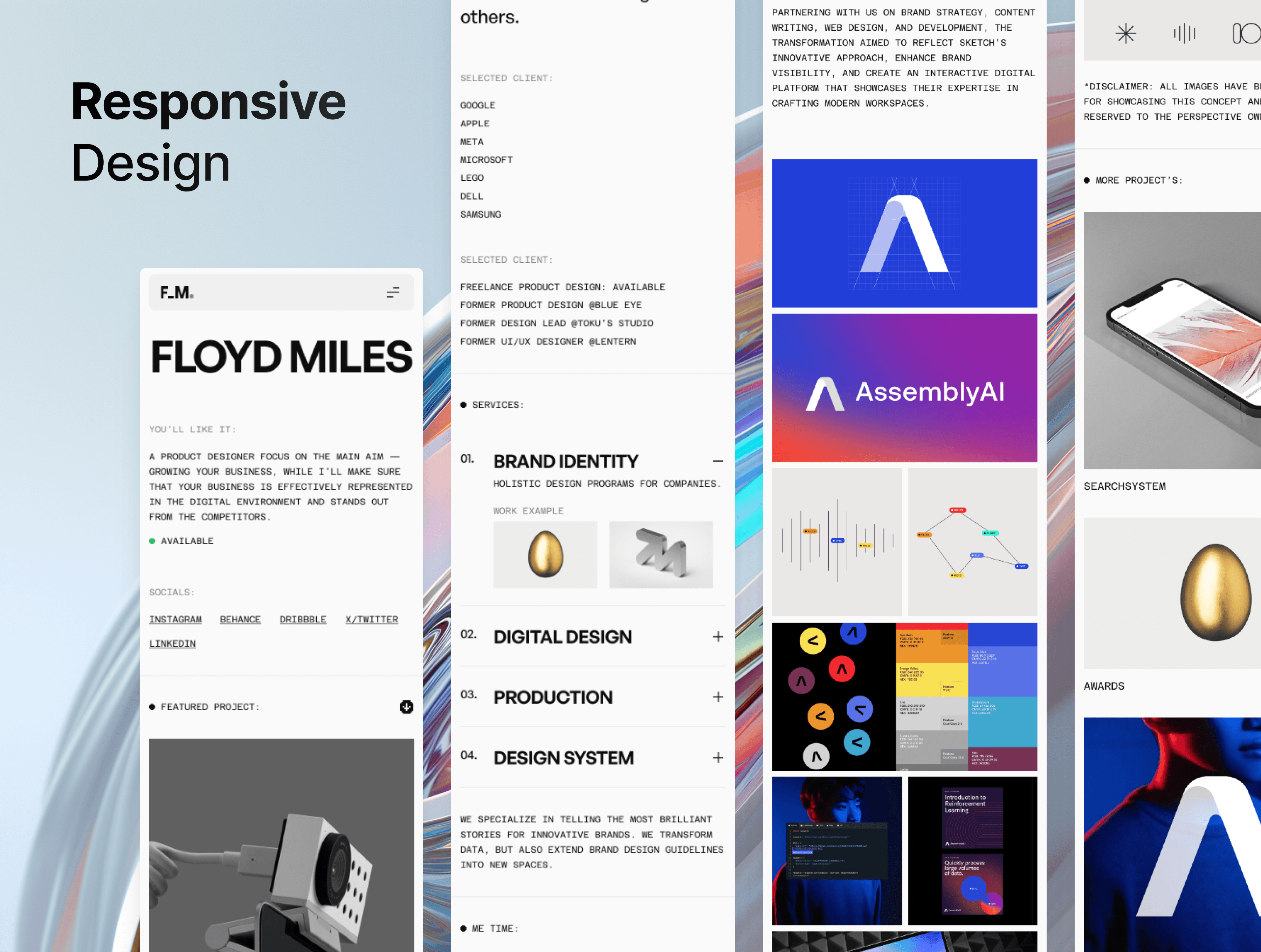 F_M Designer Framer template preview 4