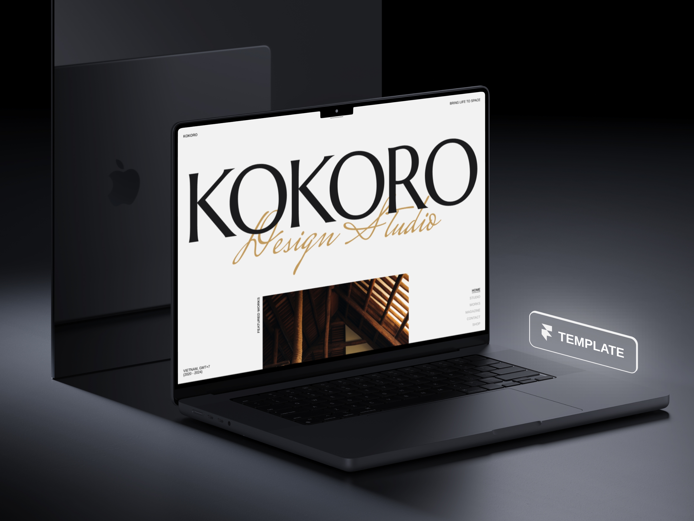 KOKORO Framer template preview 1