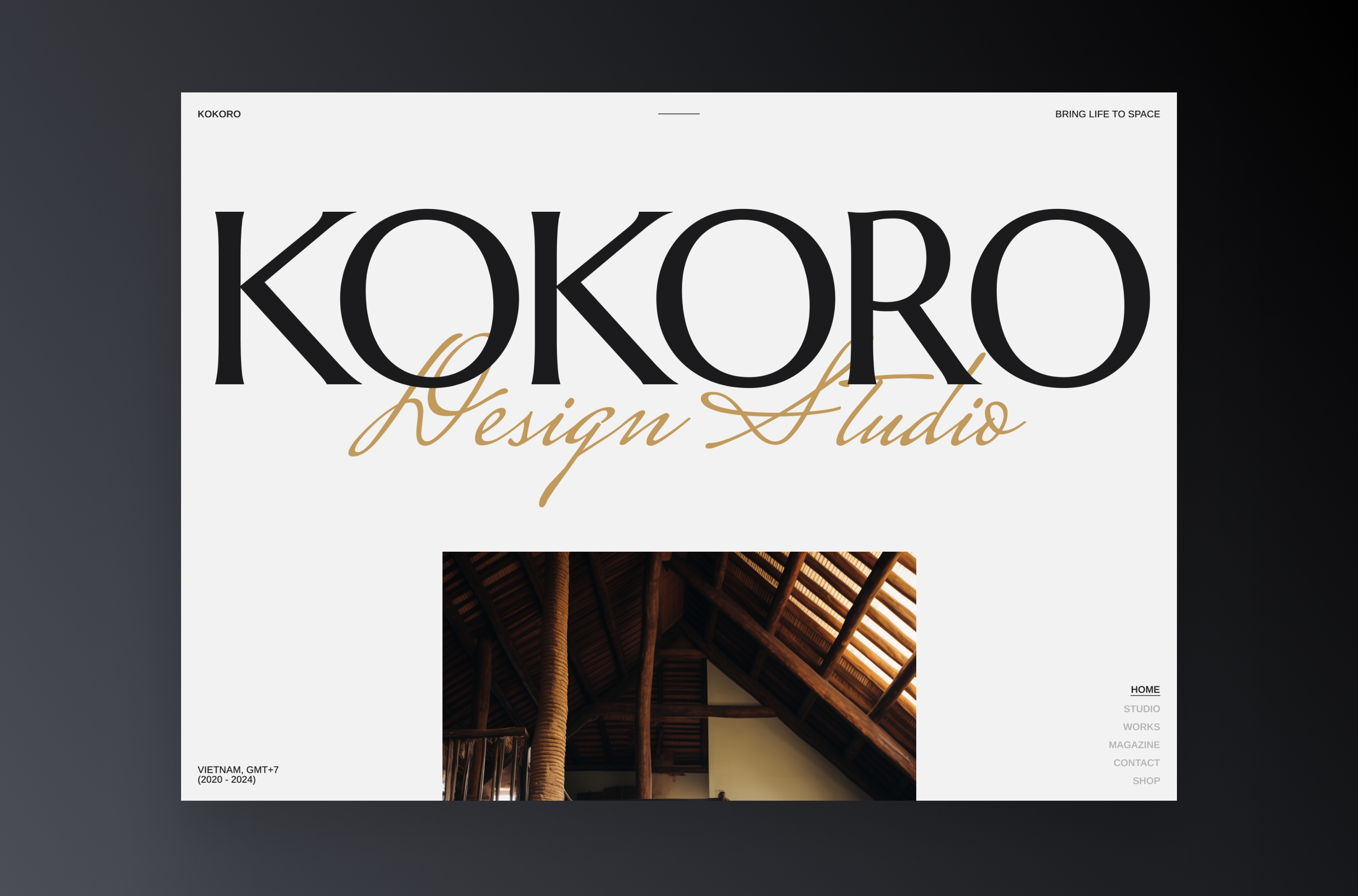 KOKORO Framer template preview 2