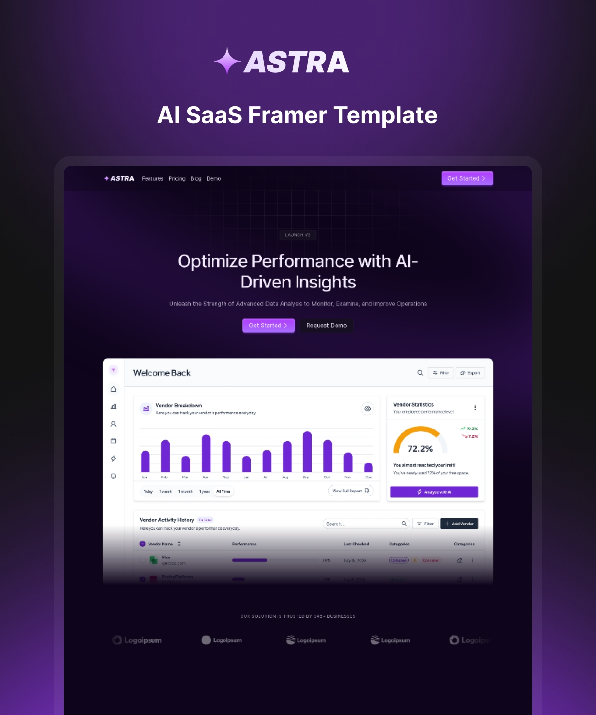 Astra Framer template preview 2