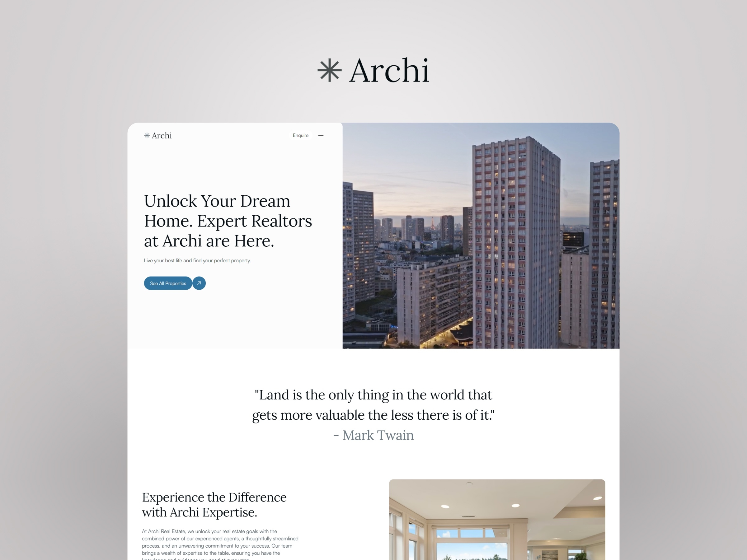 Archi Framer template preview 1