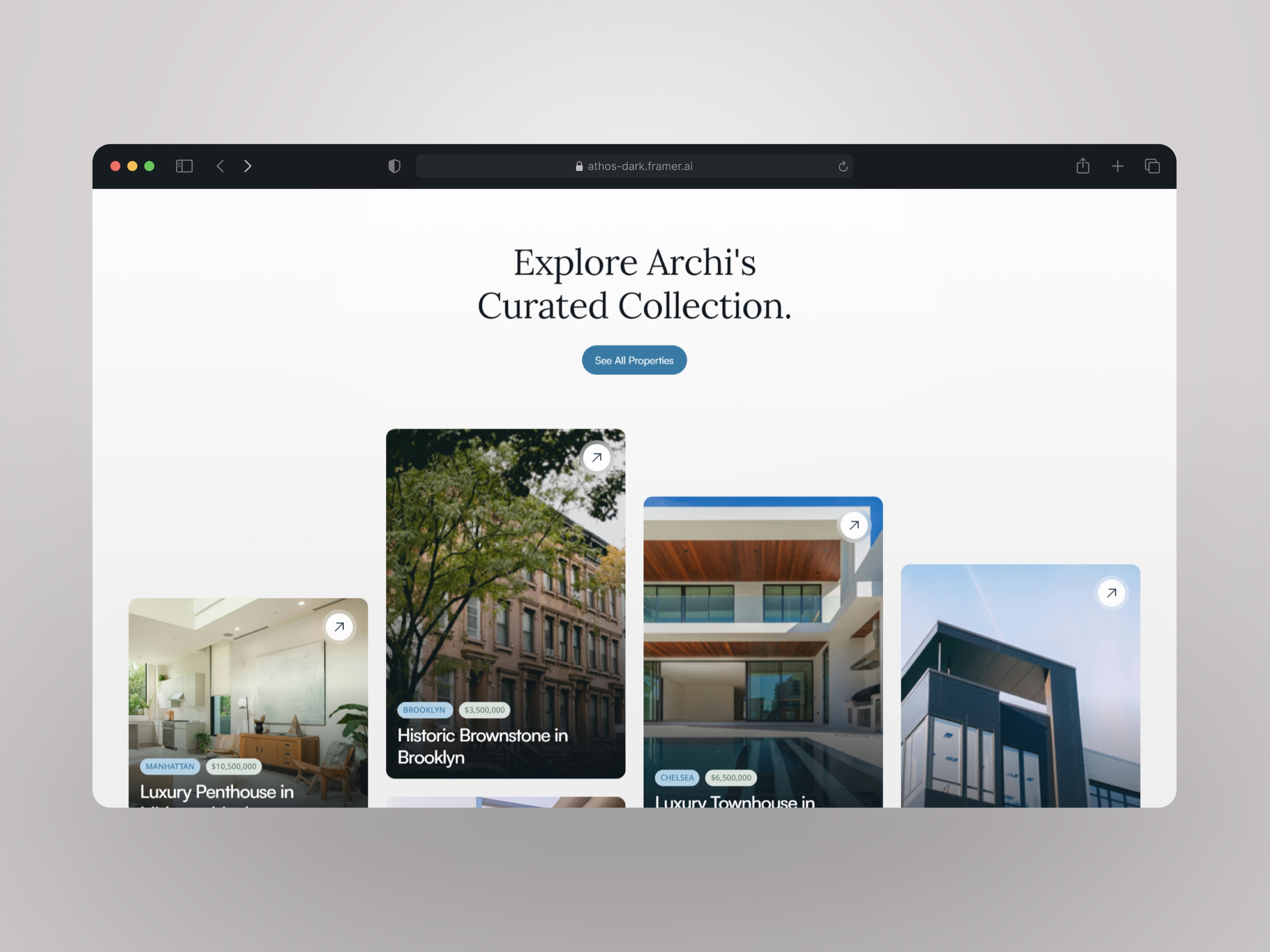 Archi Framer template preview 3