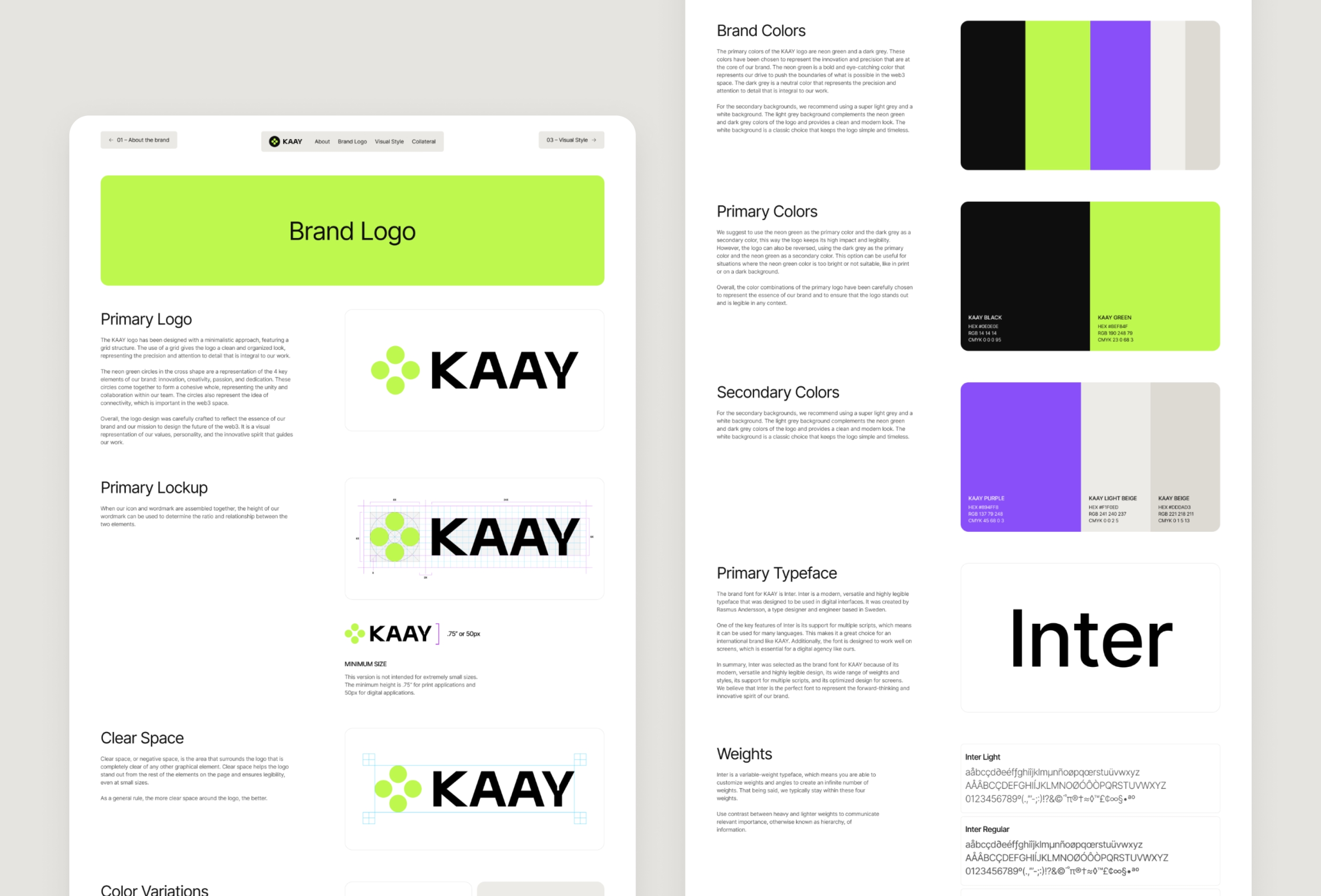 KAAY Framer template preview 4