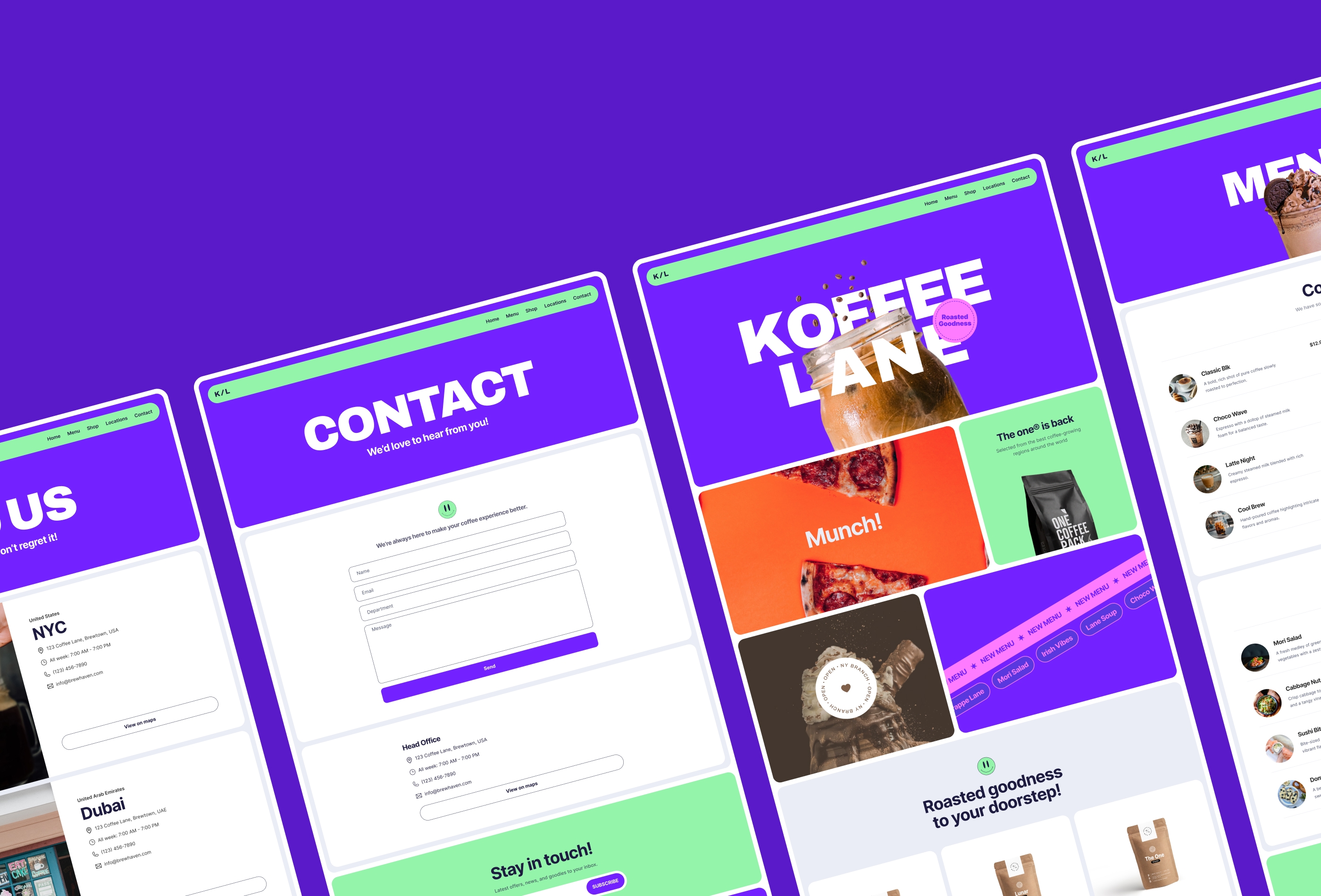 K-Lane Framer template preview 4