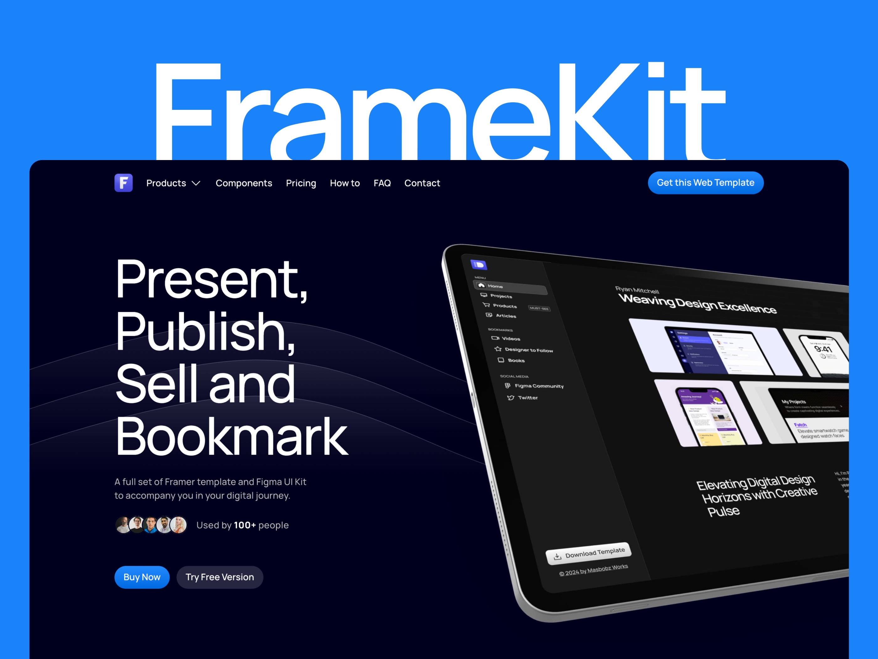 FrameKit Framer template preview 1