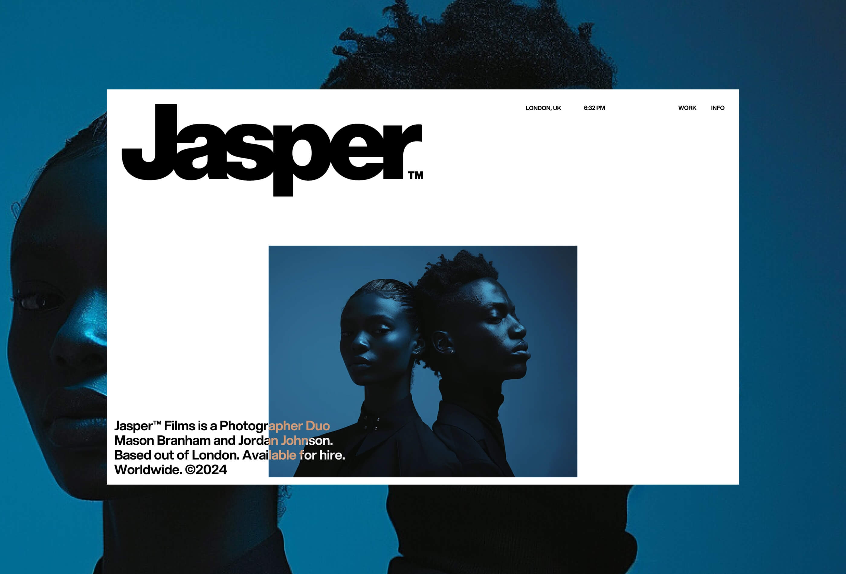 Jasper Films Framer template preview 2