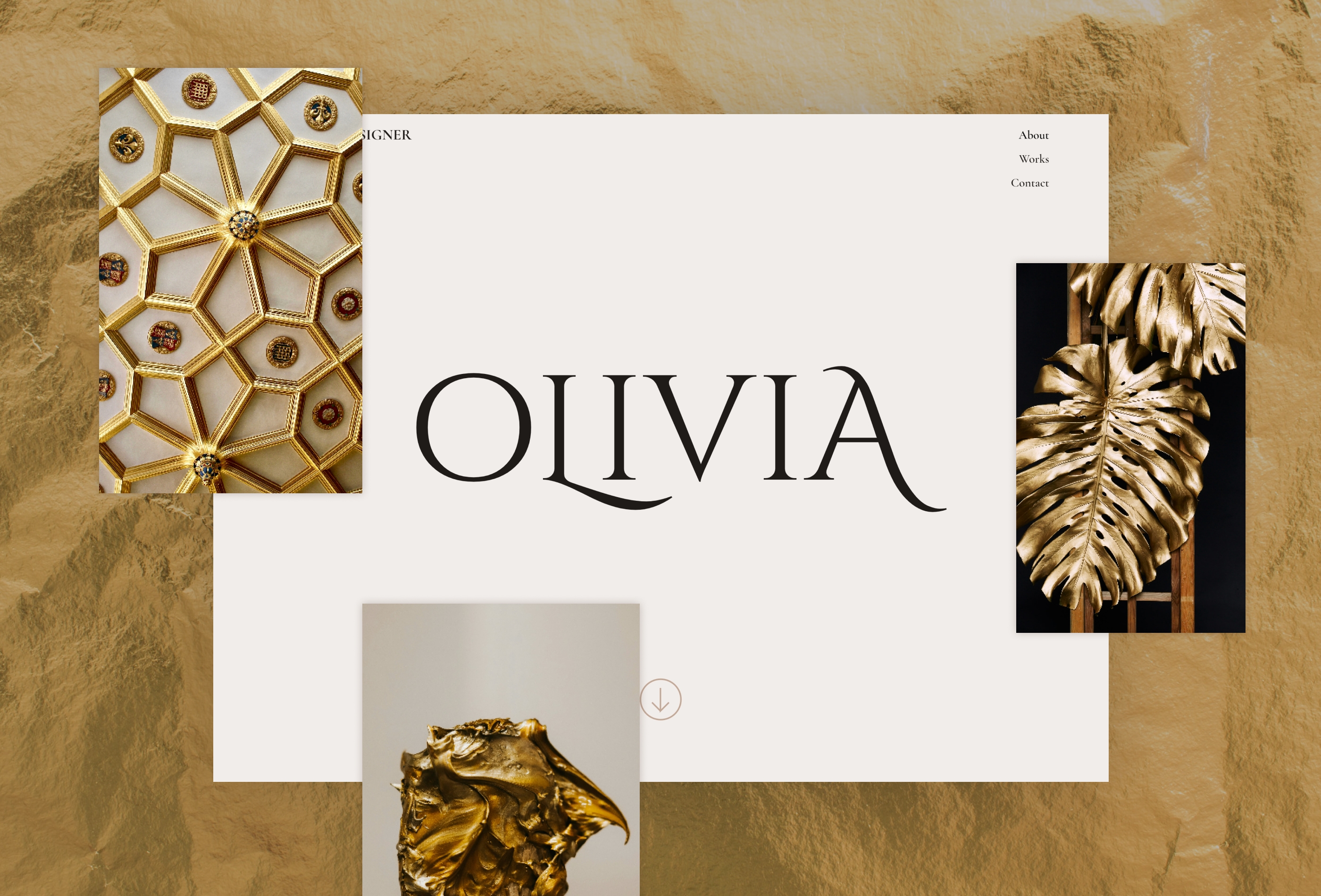 OLIVIA Framer template preview 2