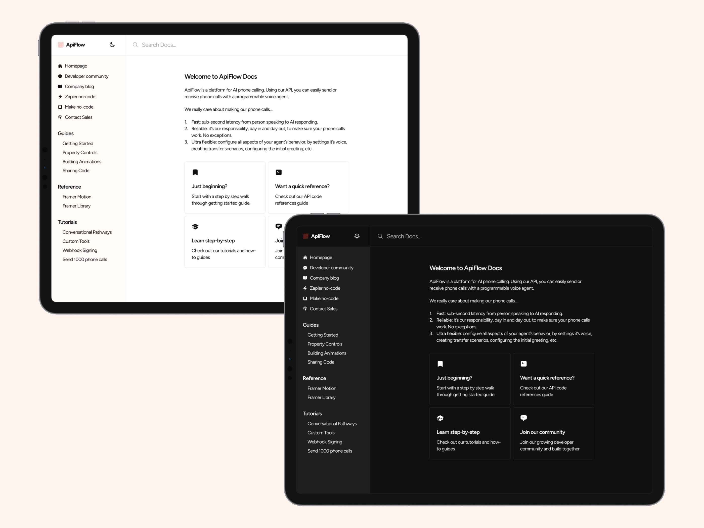 ApiFlow Framer template preview 4