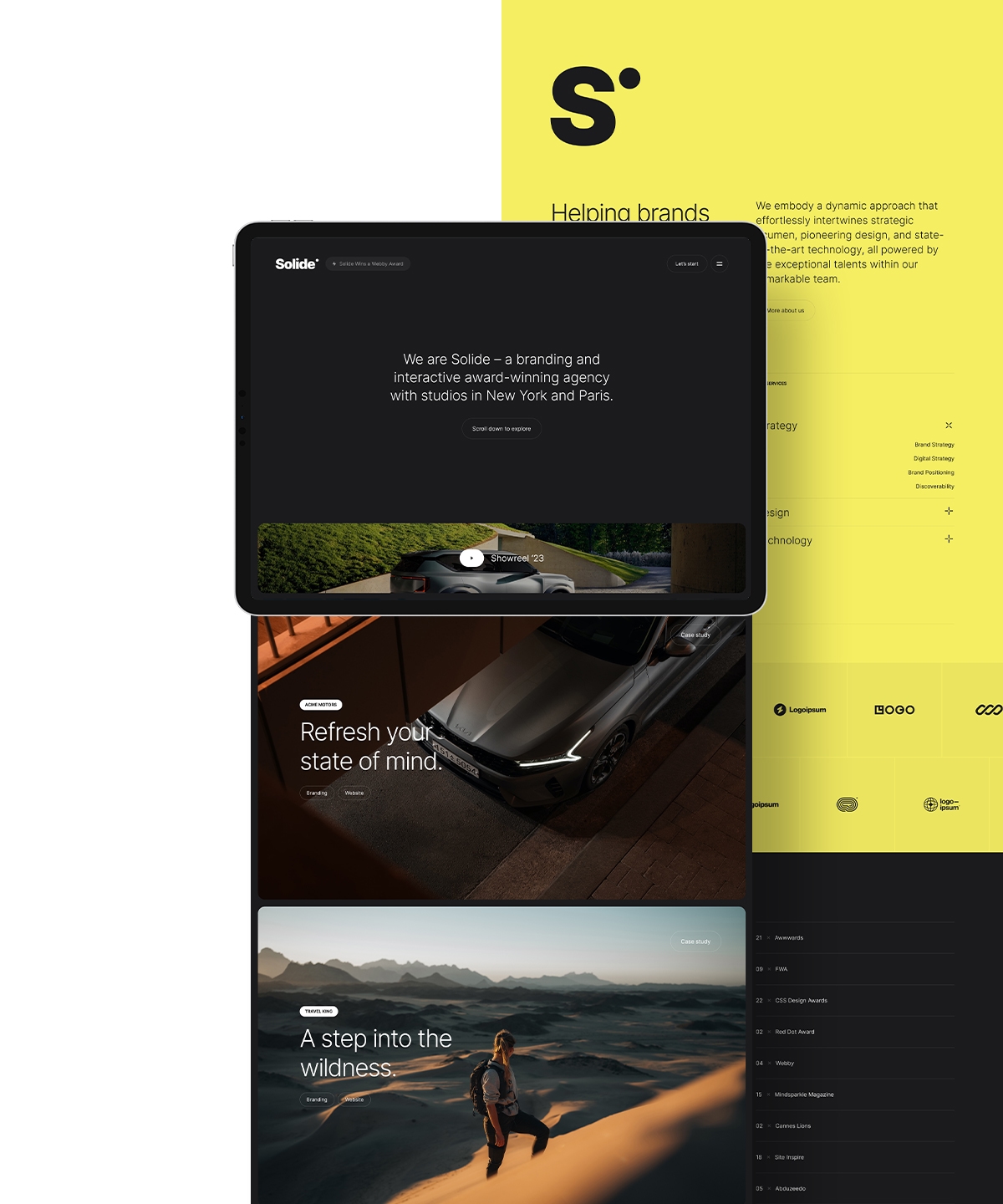 Solide Framer template preview 1