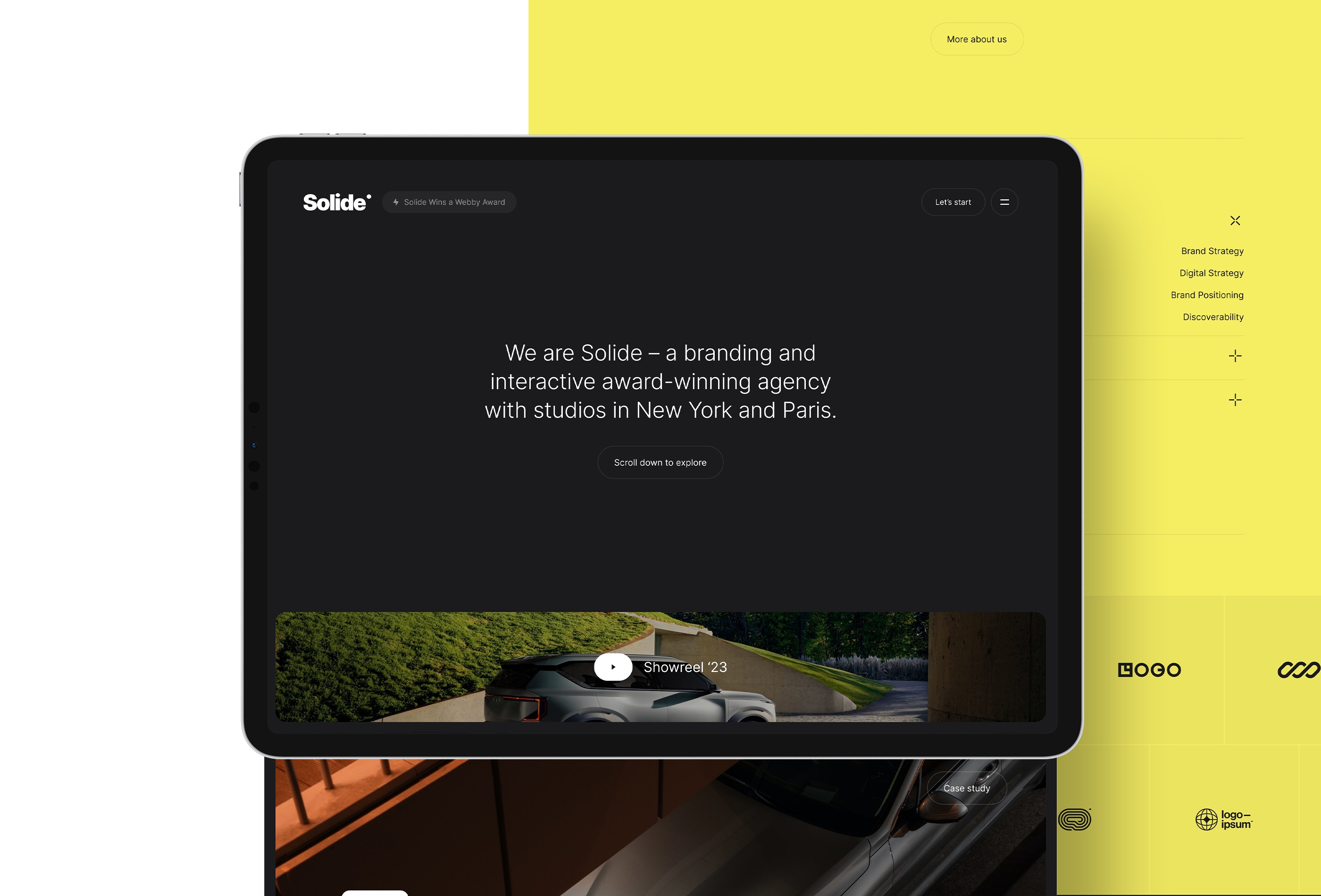 Solide Framer template preview 2