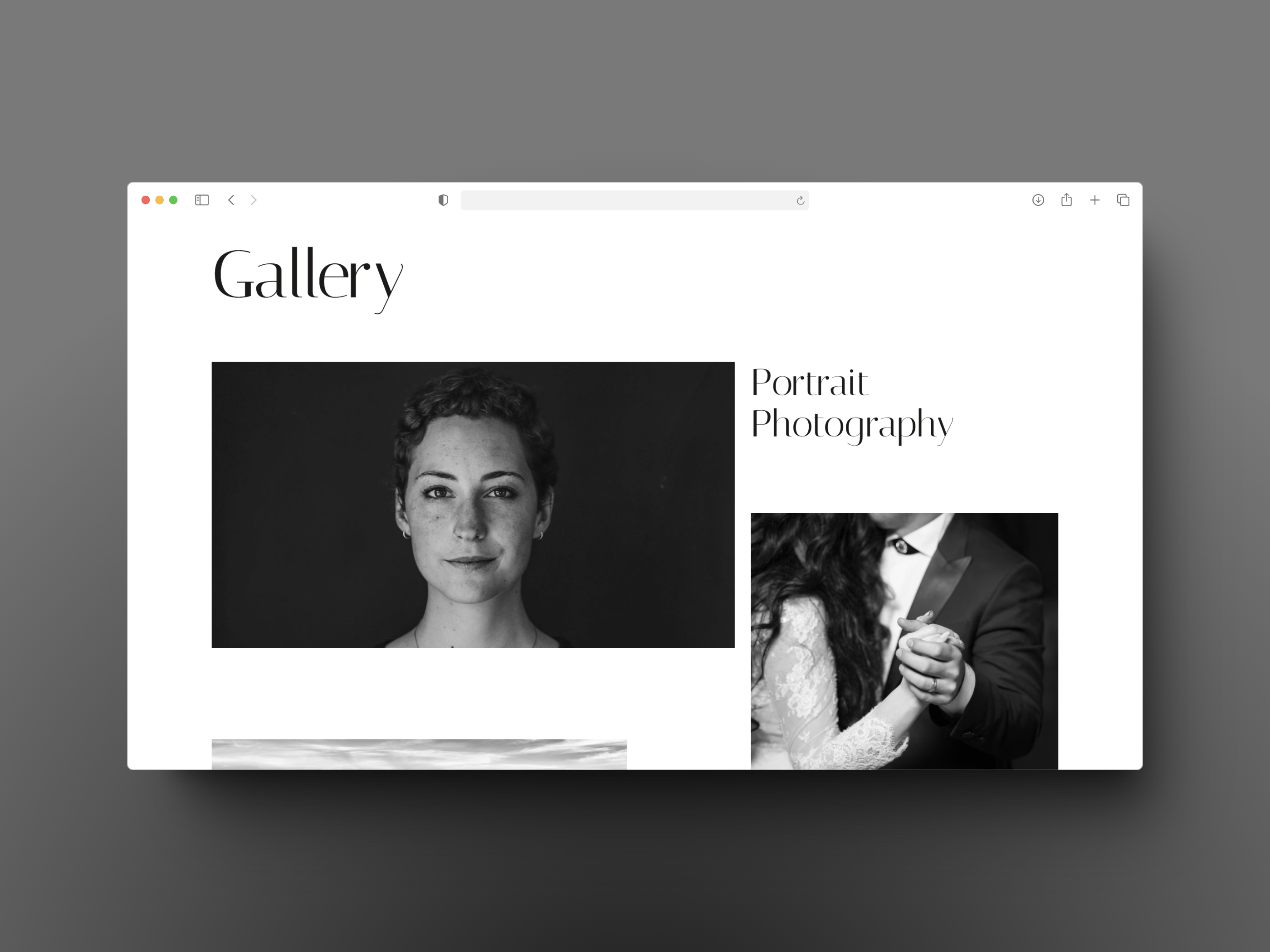 Fotografia Framer template preview 2