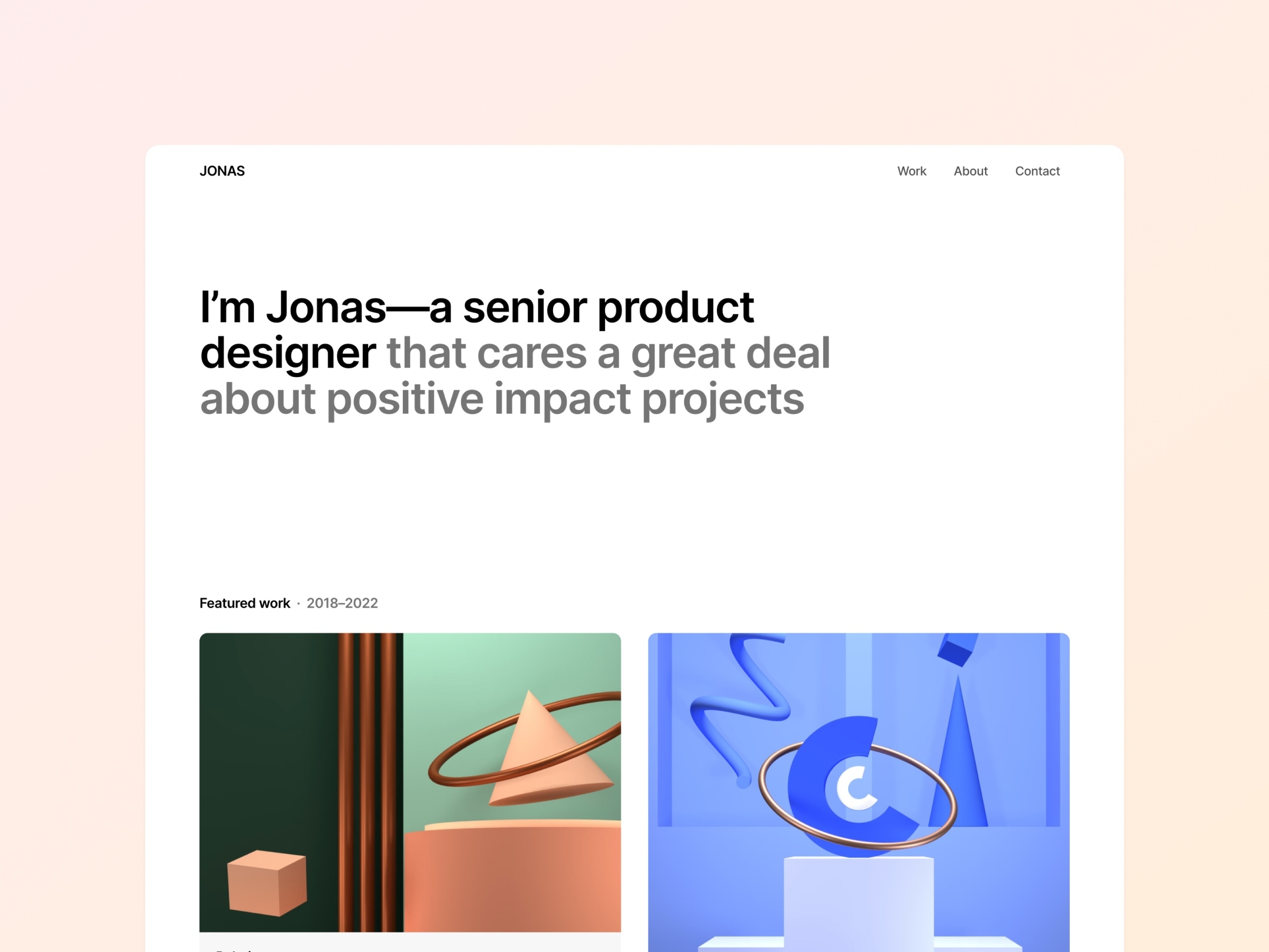 Jonas Framer template preview 1