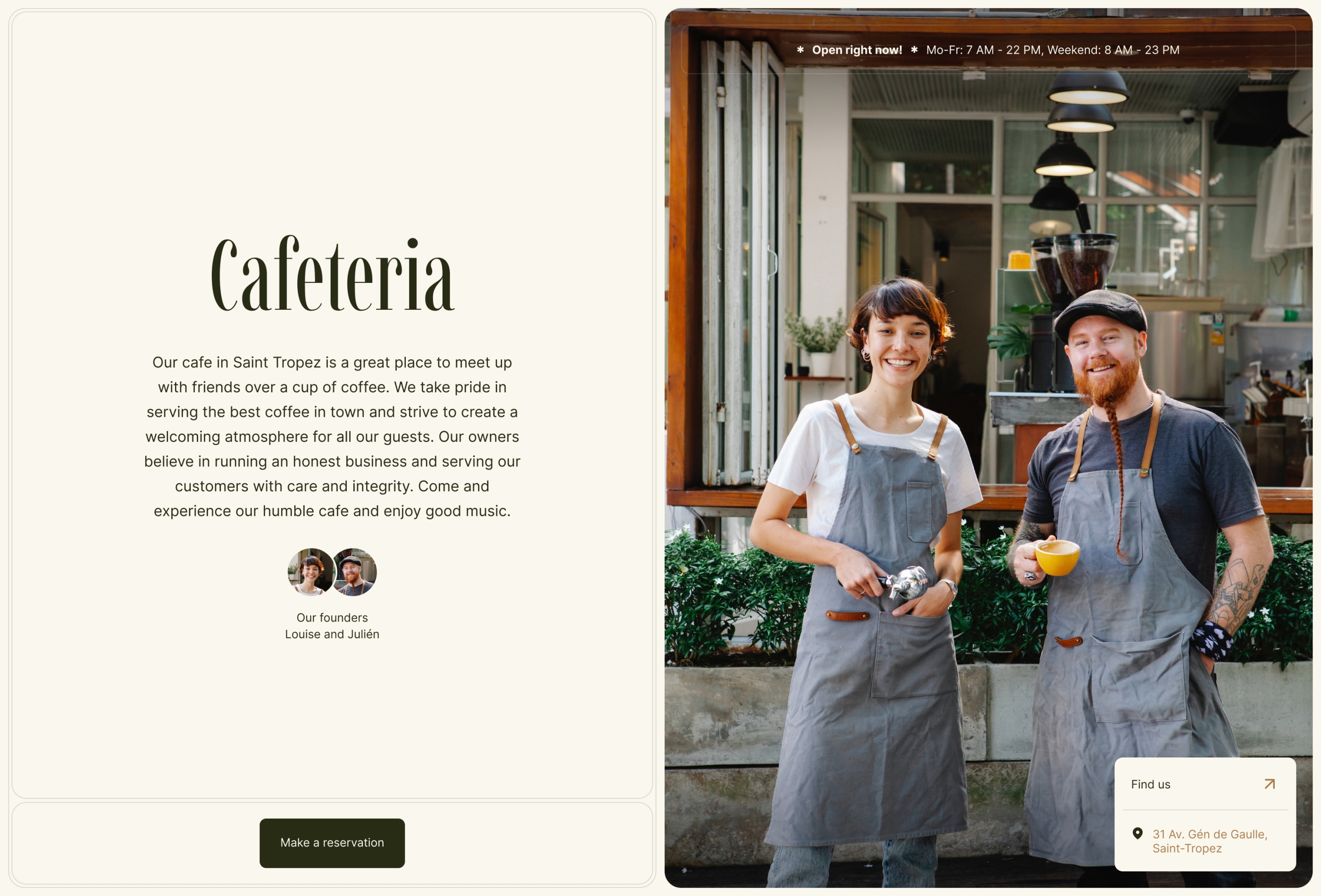 La Paloma Framer template preview 4