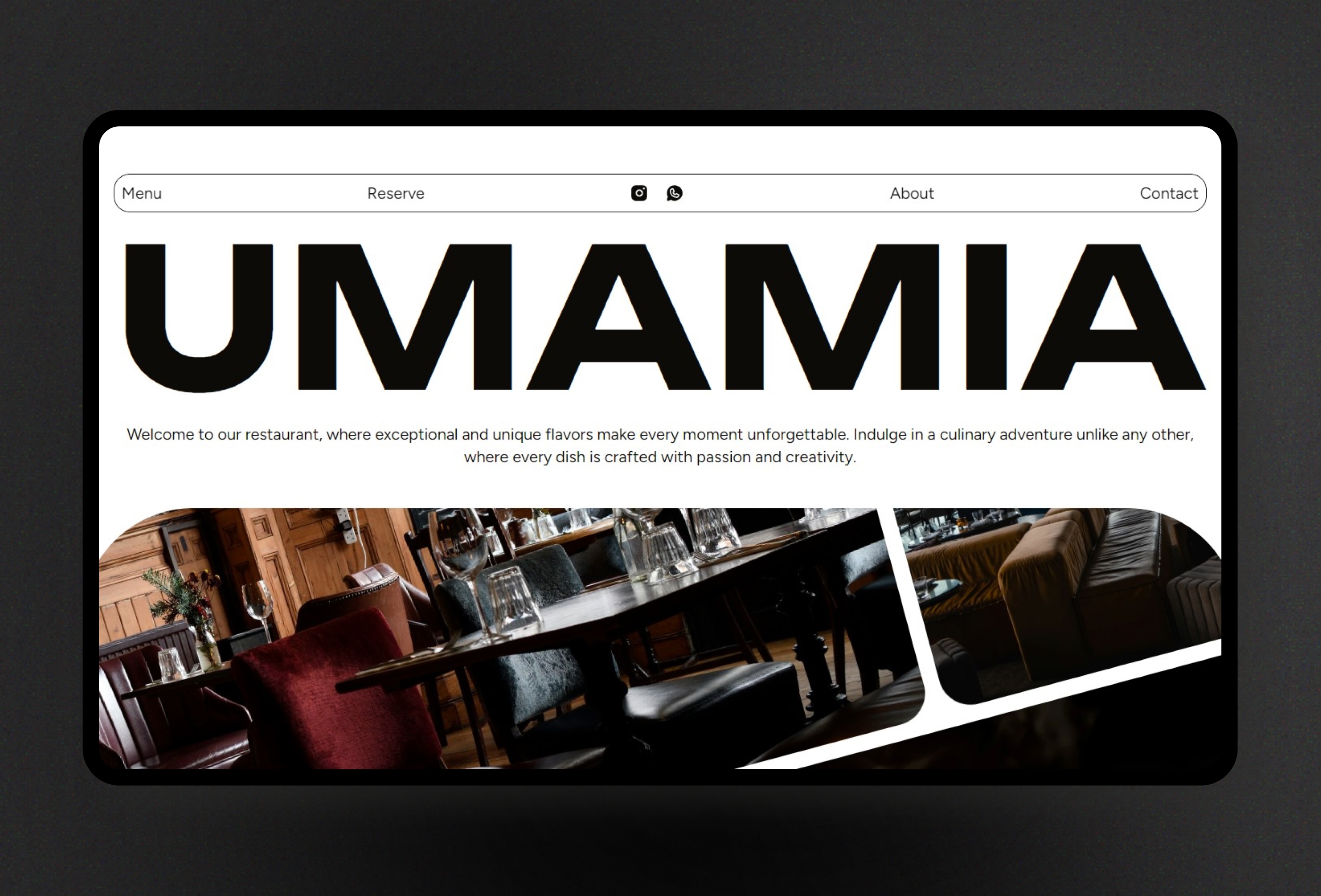 Umamia Framer template preview 3